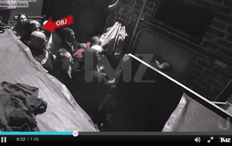 A screenshot from the footage of the attack showing Odell Beckham Jr | Photo: TMZ