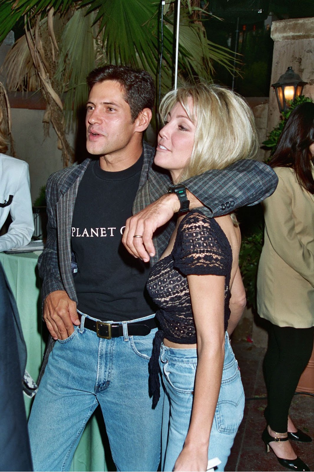 The young actor and Heather Locklear during the 1995 Melrose Party celebrating its 100th episode in Los Angeles, California. | Source: Getty Images