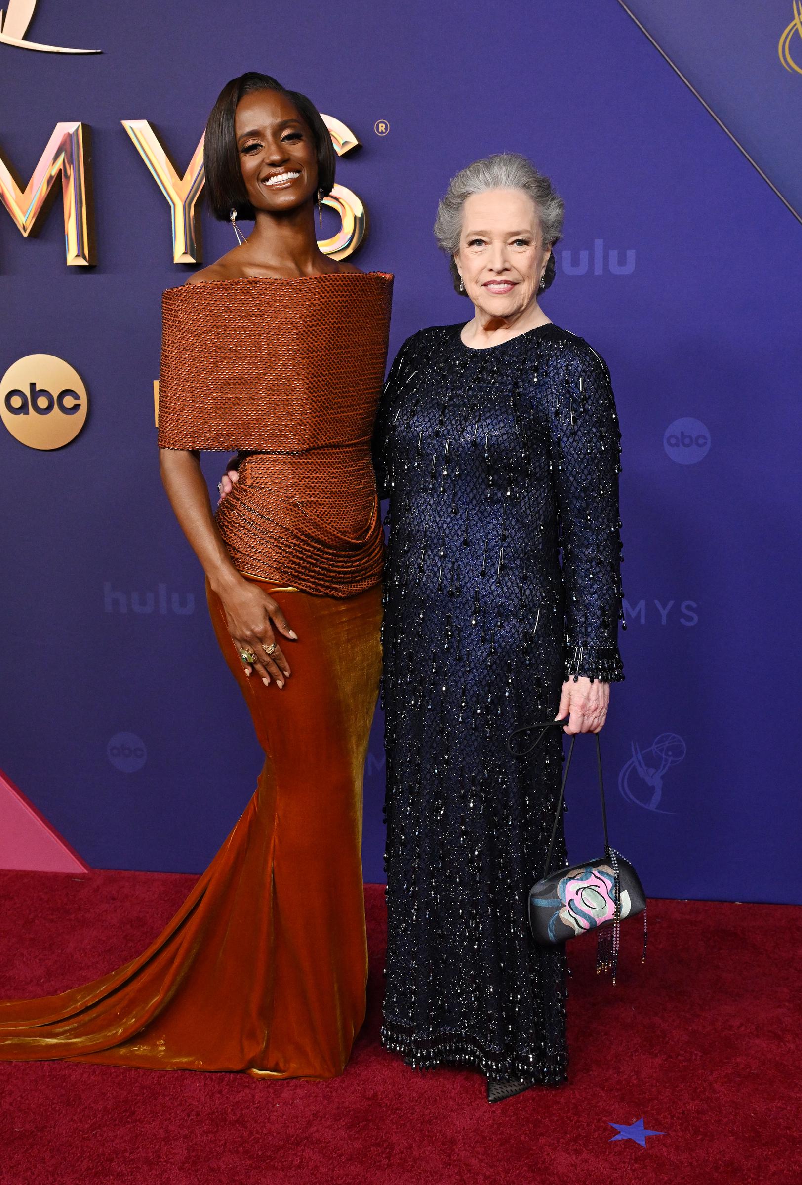 Skye P. Marshall and Kathy Bates. | Source: Getty Images