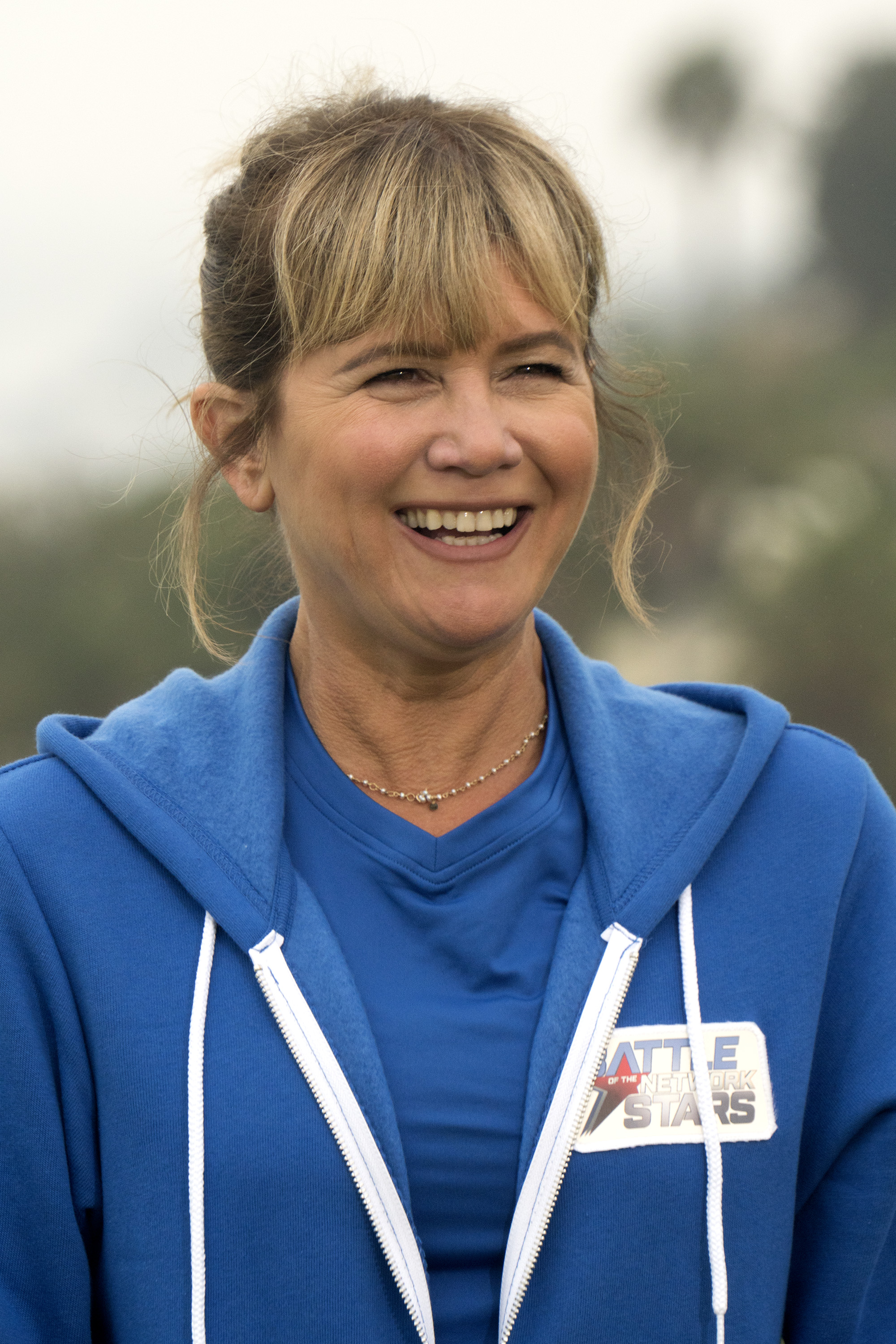 Tracey Gold on the set of ABC's "Battle of the Network Stars" on May 31, 2017. | Source: Getty Images