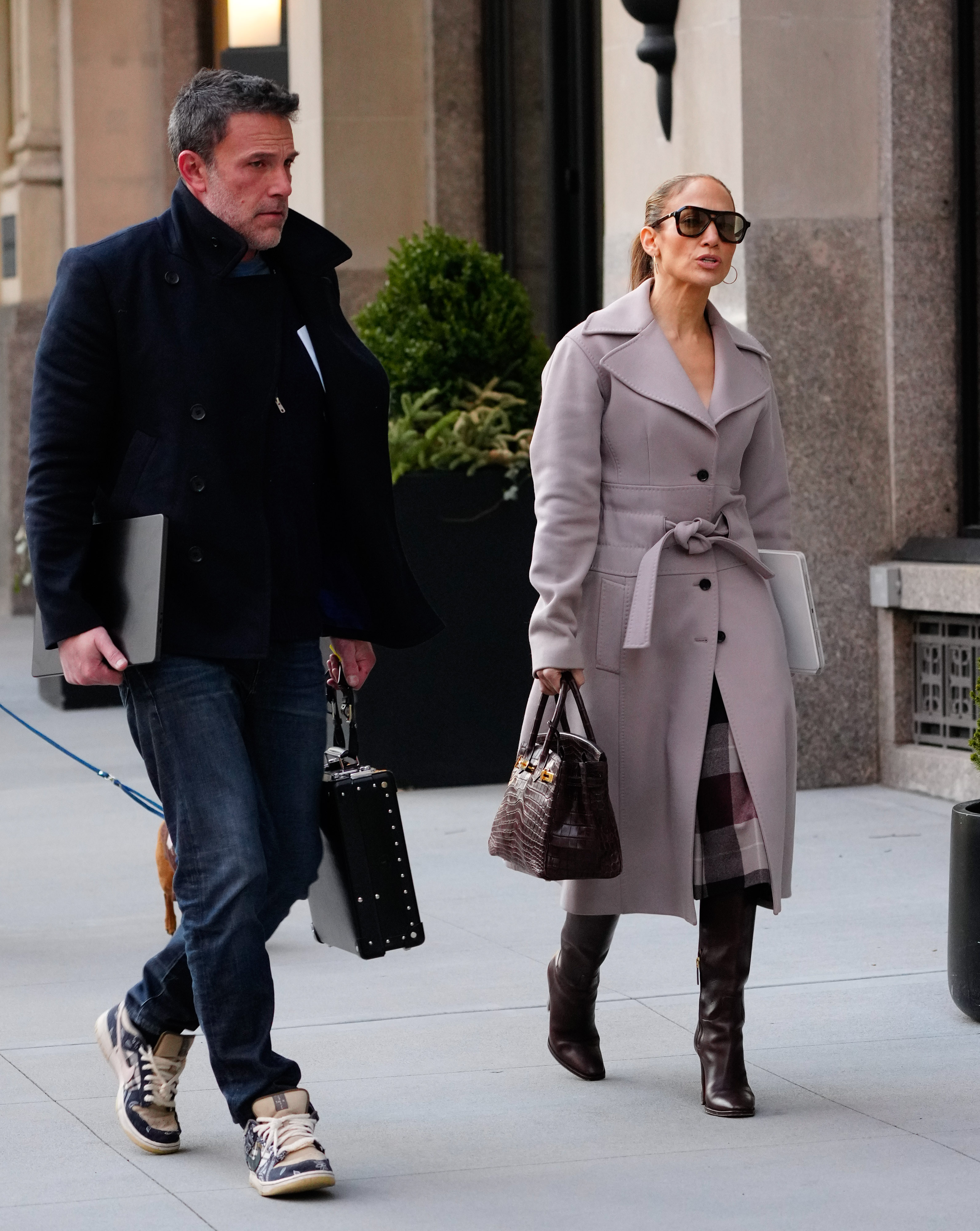 Jennifer Lopez and Ben Affleck are seen on March 29, 2024 | Source: Getty Images