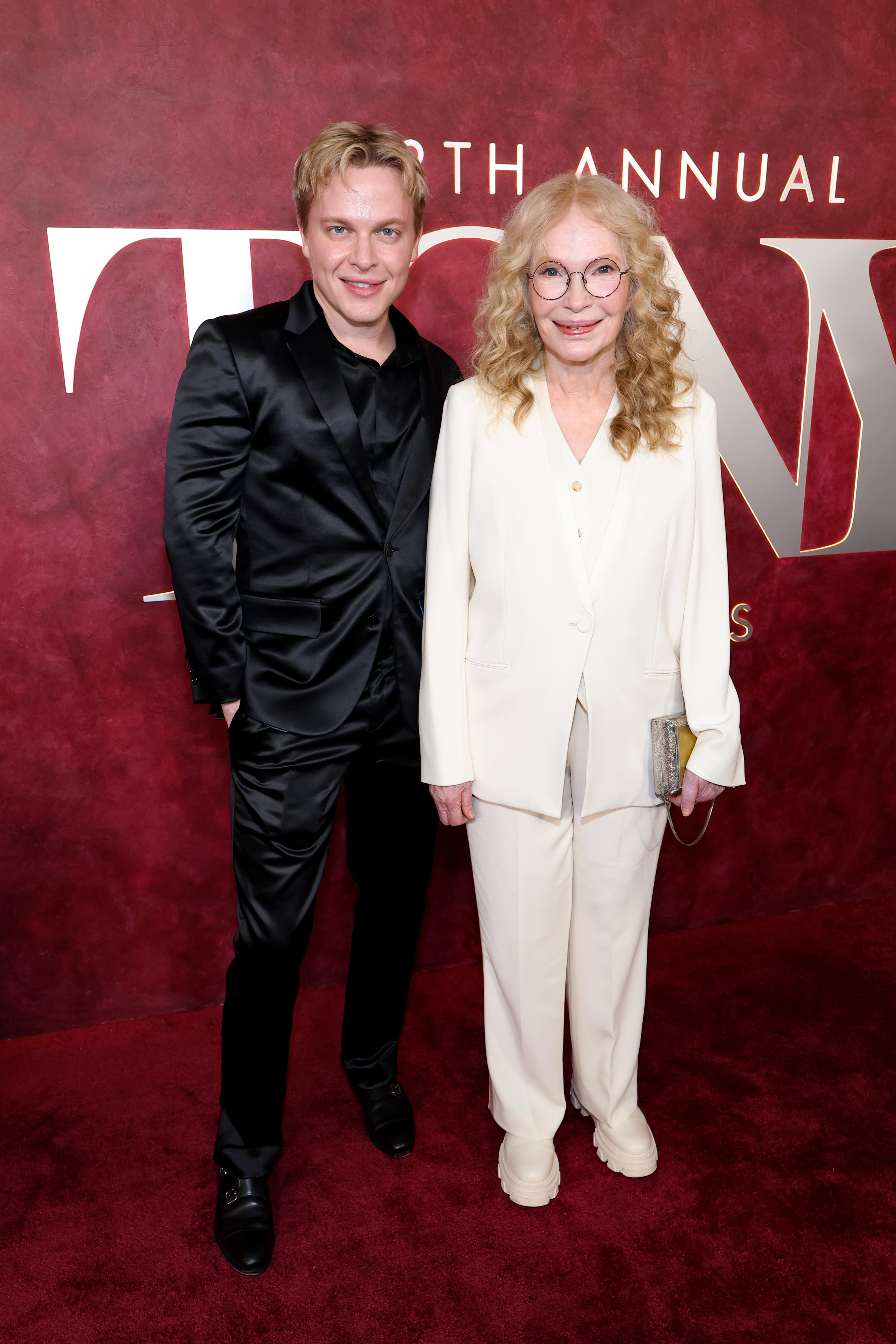 Ronan Farrow and Mia Farrow attend The 78th Annual Tony Awards at Radio City Music Hall on June 8, 2025, in New York City | Source: Getty Images