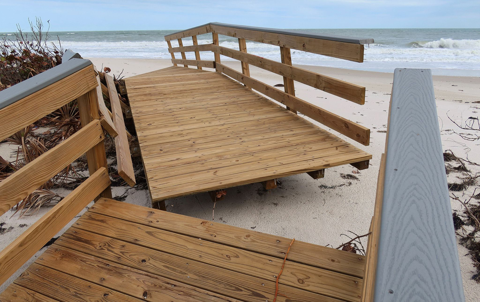 A view of the damage caused by Hurricane Nicole in November 2022 | Source: Getty Images