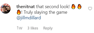 Fan comment on Jill's post | Instagram: @jillmdillard