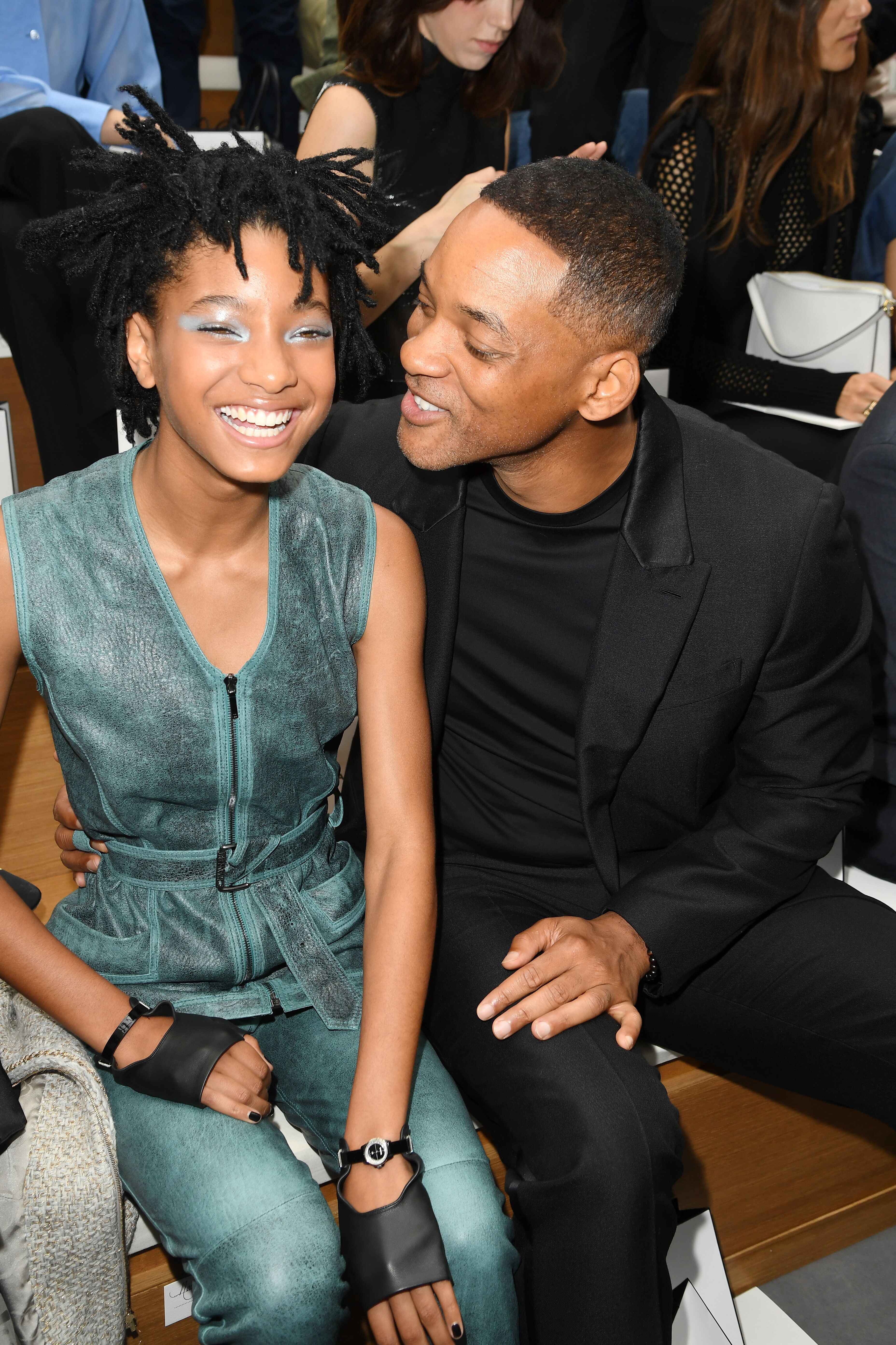 Willow Smith and Will Smith attend the Chanel Haute Couture Fall/Winter 2016-2017 show as part of Paris Fashion Week. | Source: Getty Images