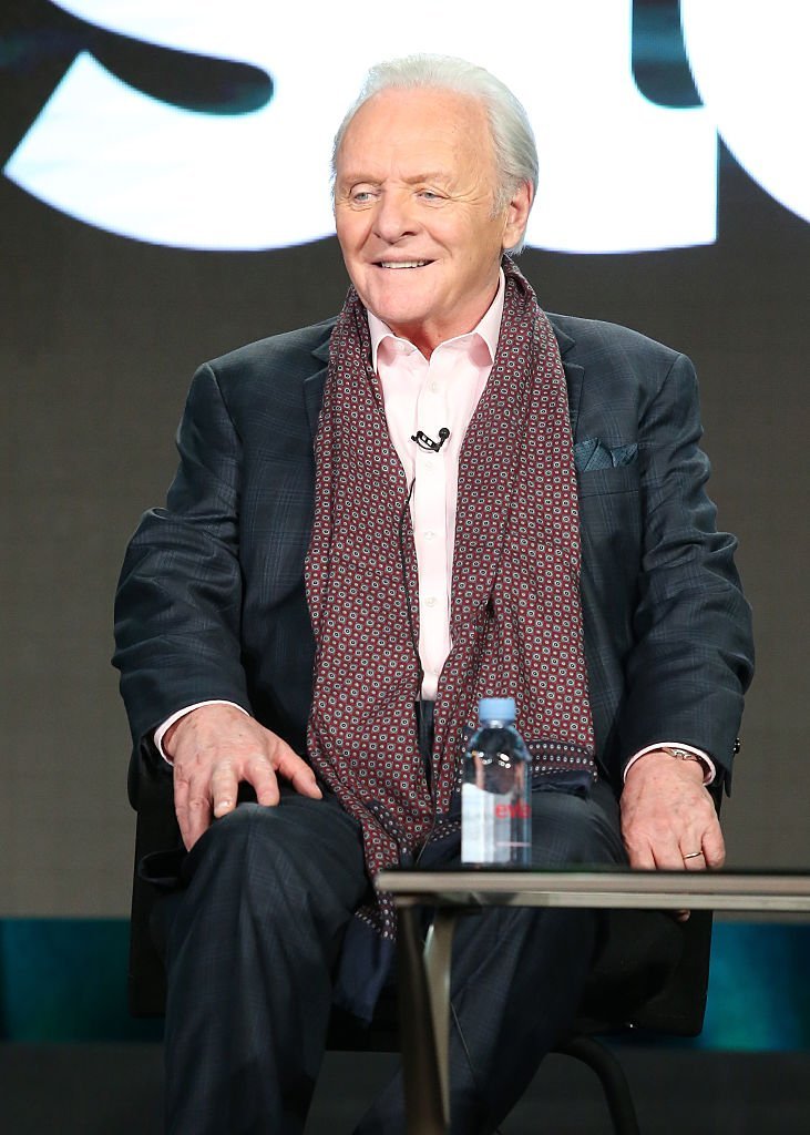 Anthony Hopkins, speaks onstage during The Dresser panel as part of the Starz portion of This is Cable 2016 Television Critics Association Winter Tour | Getty Images