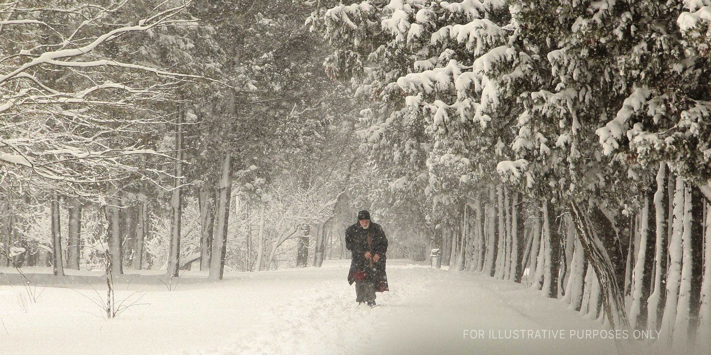 Older man walking on a snowy day | Source: Getty Images