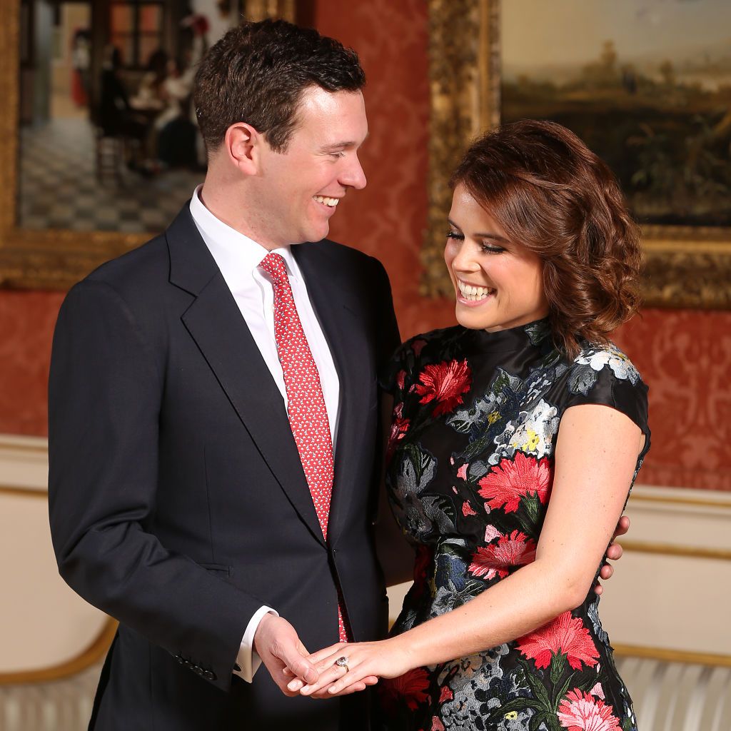 Princess Eugenie and Jack Brooksbank in the Picture Gallery at Buckingham Palace in London following the announcement of their engagement | Photo: Jonathan Brady/PA Images via Getty Images