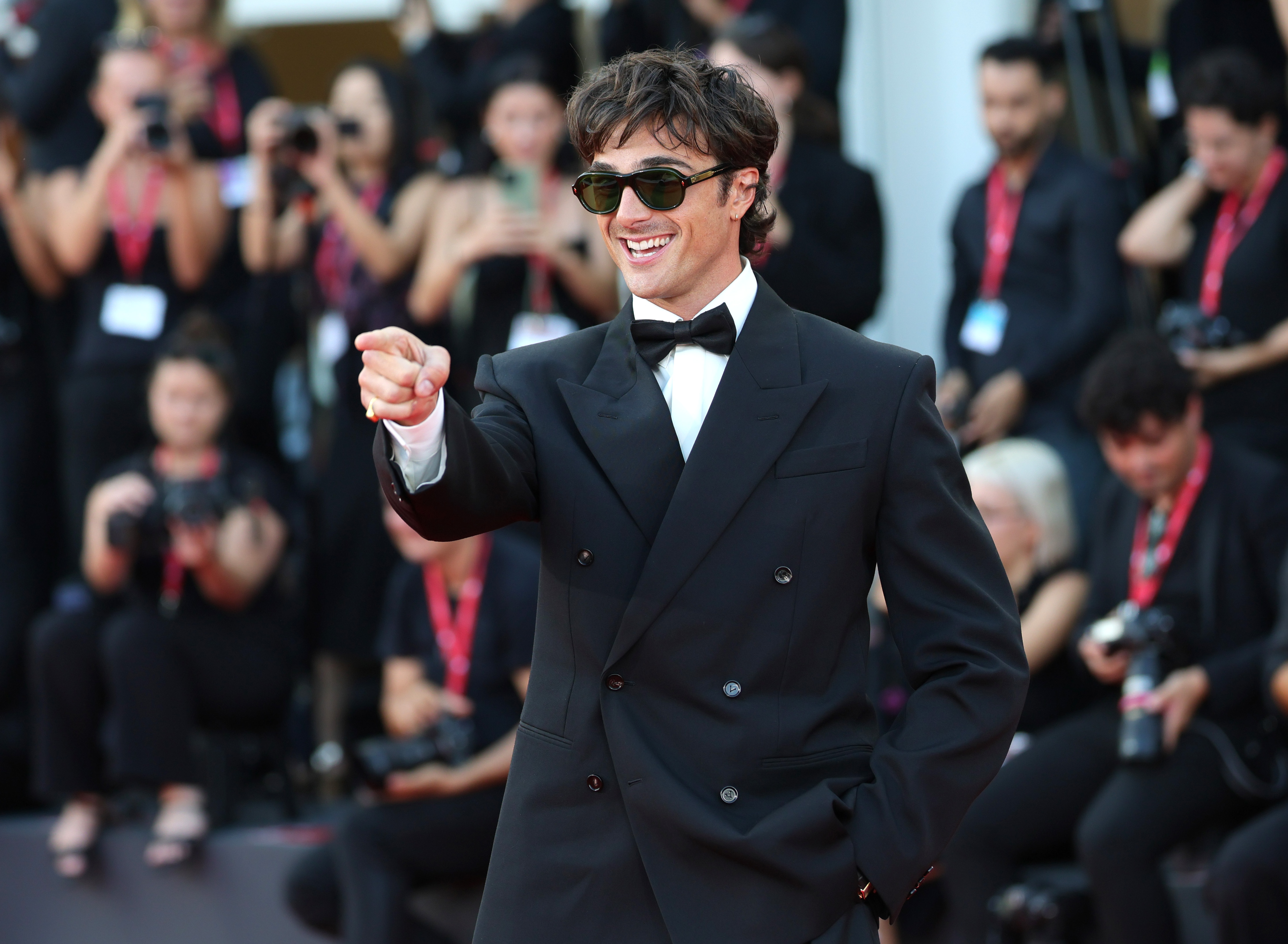Jacob Elordi is at the "Frankenstein" red carpet during the 82nd Venice International Film Festival in Italy on August 30, 2025 | Source: Getty Images