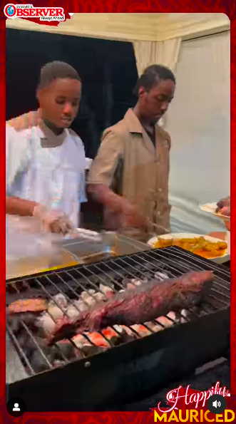 Some of the food served at Etienne Maurice and Stephanie Wash's wedding, posted on July 13, 2024 | Source: Instagram/jamaicaobserver