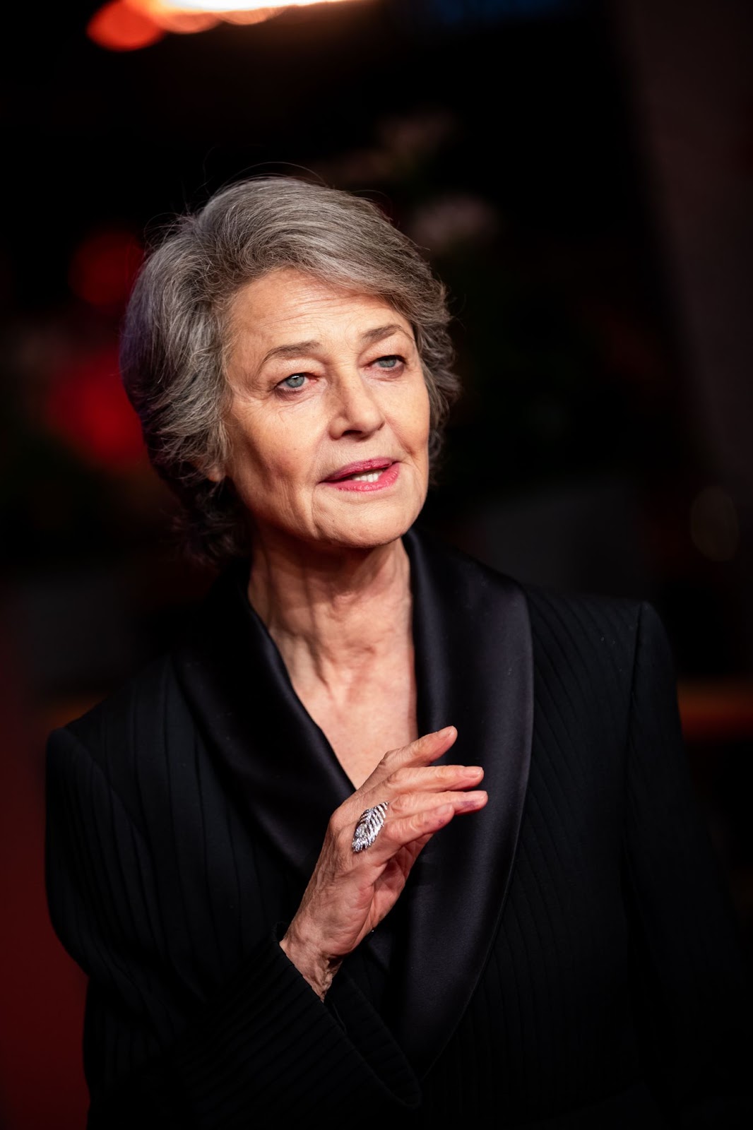 Charlotte Rampling at the Hommage Charlotte Rampling Honorary Golden Bear award ceremony during the 69th Berlinale International Film Festival Berlin on February 14, 2019, in Germany. | Source: Getty Images