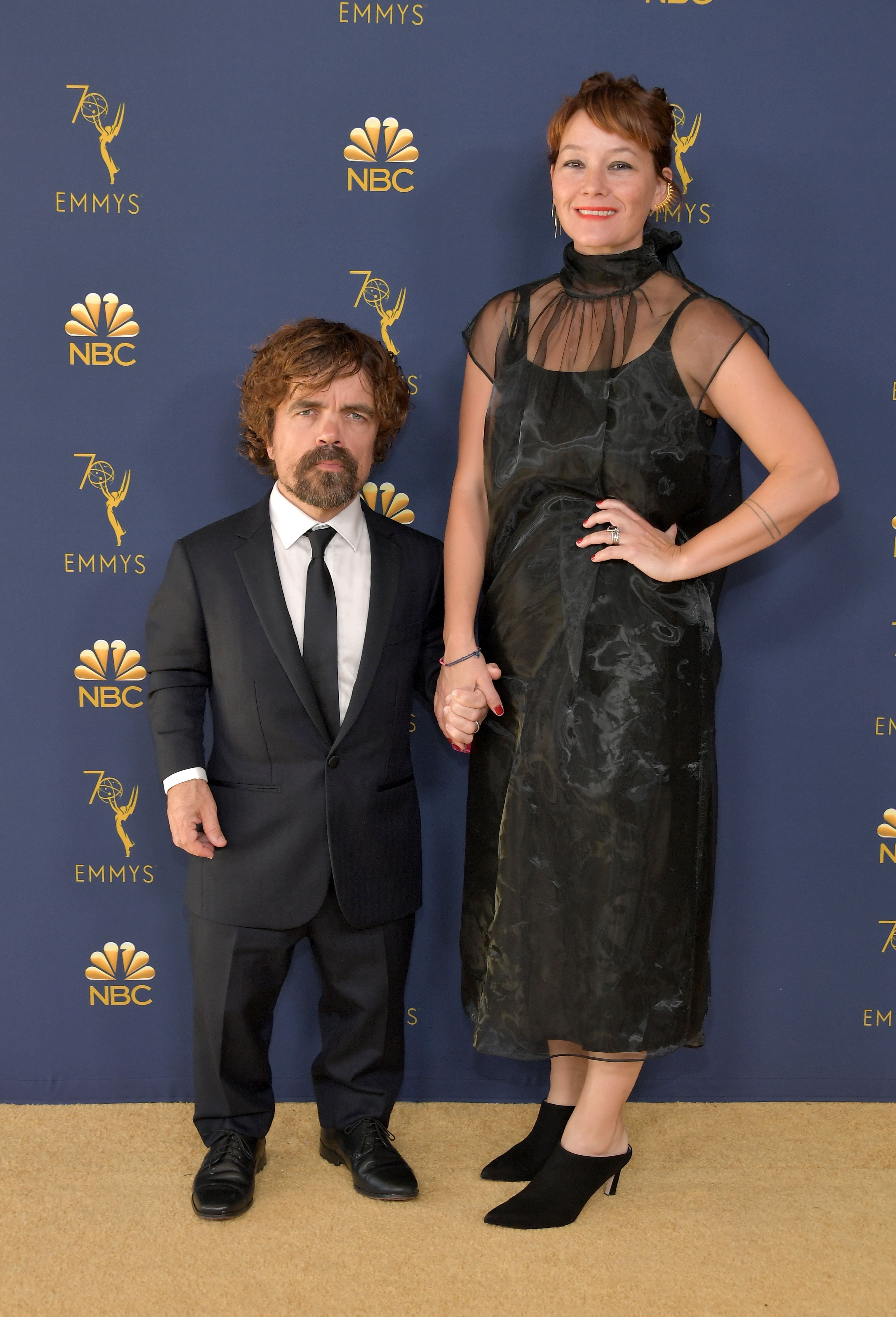 Peter Dinklage and Erica Schmidt at the 70th Emmy Awards in 2018 in Los Angeles, California | Source: Getty Images