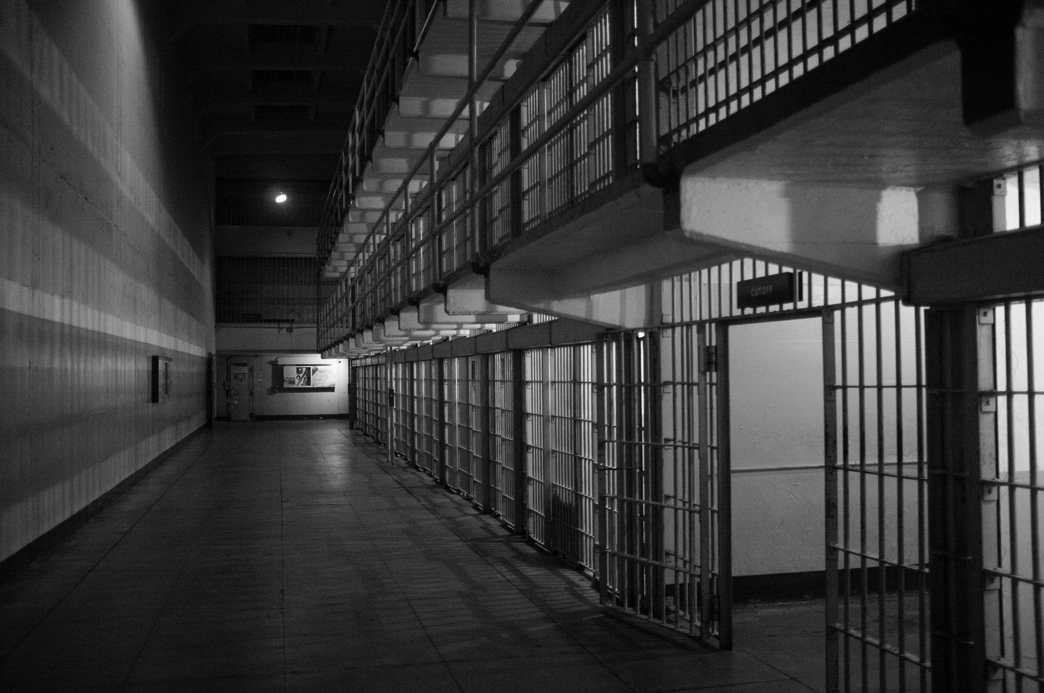 A monochrome prison block | Source: Unsplash.com