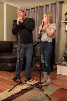 Dad and Teen performing a Cover of Lady Gaga’s Hit ‘Shallow’. | Photo: YouTube/ Auti G.