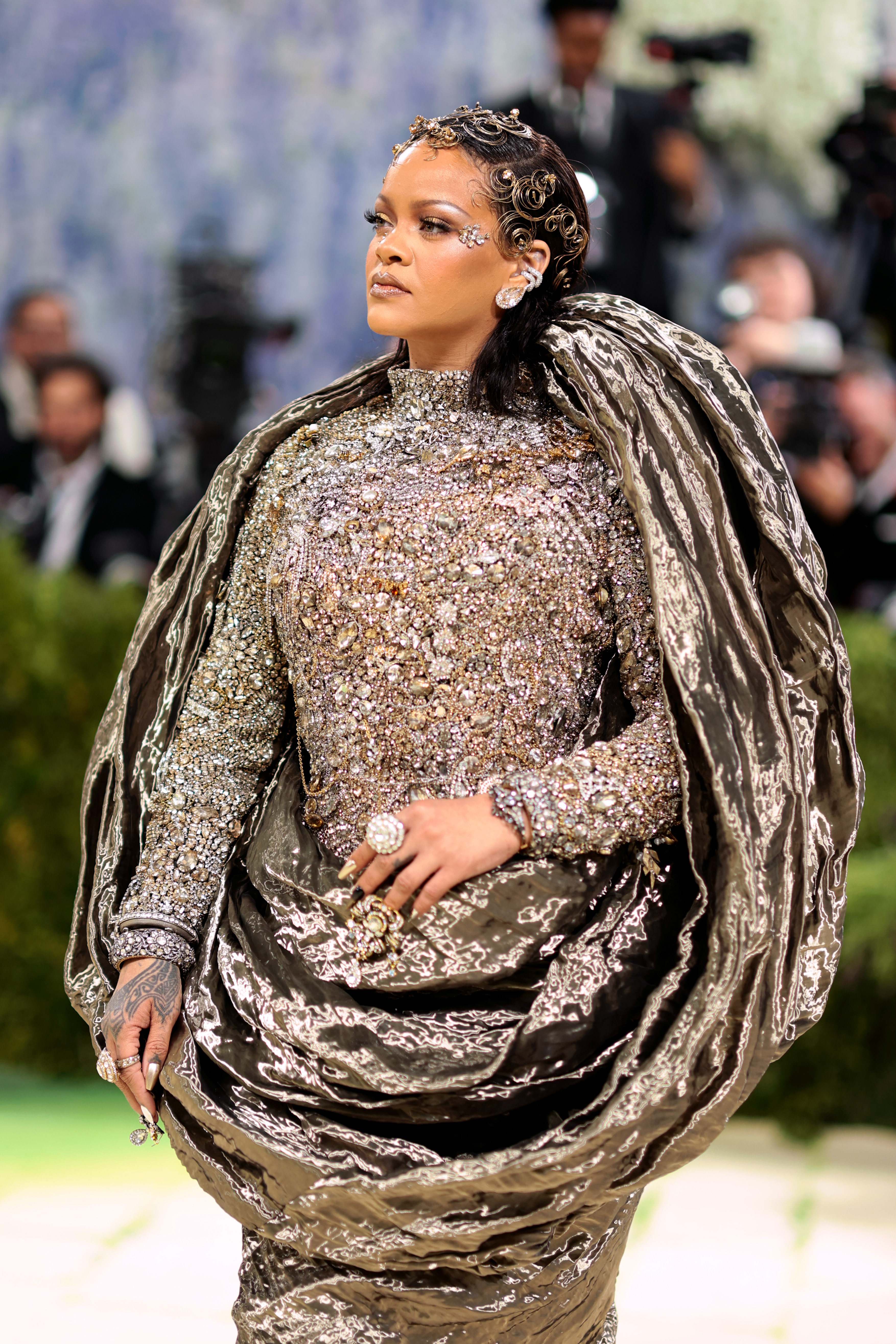 Rihanna attends the Met Gala celebrating "Costume Art" at the Metropolitan Museum of Art in New York City on May 4, 2026. | Source: Getty Images