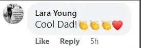 A person comments about Robert De Niro having a child in his late 70s | Source: Facebook.com/DailyMail/
