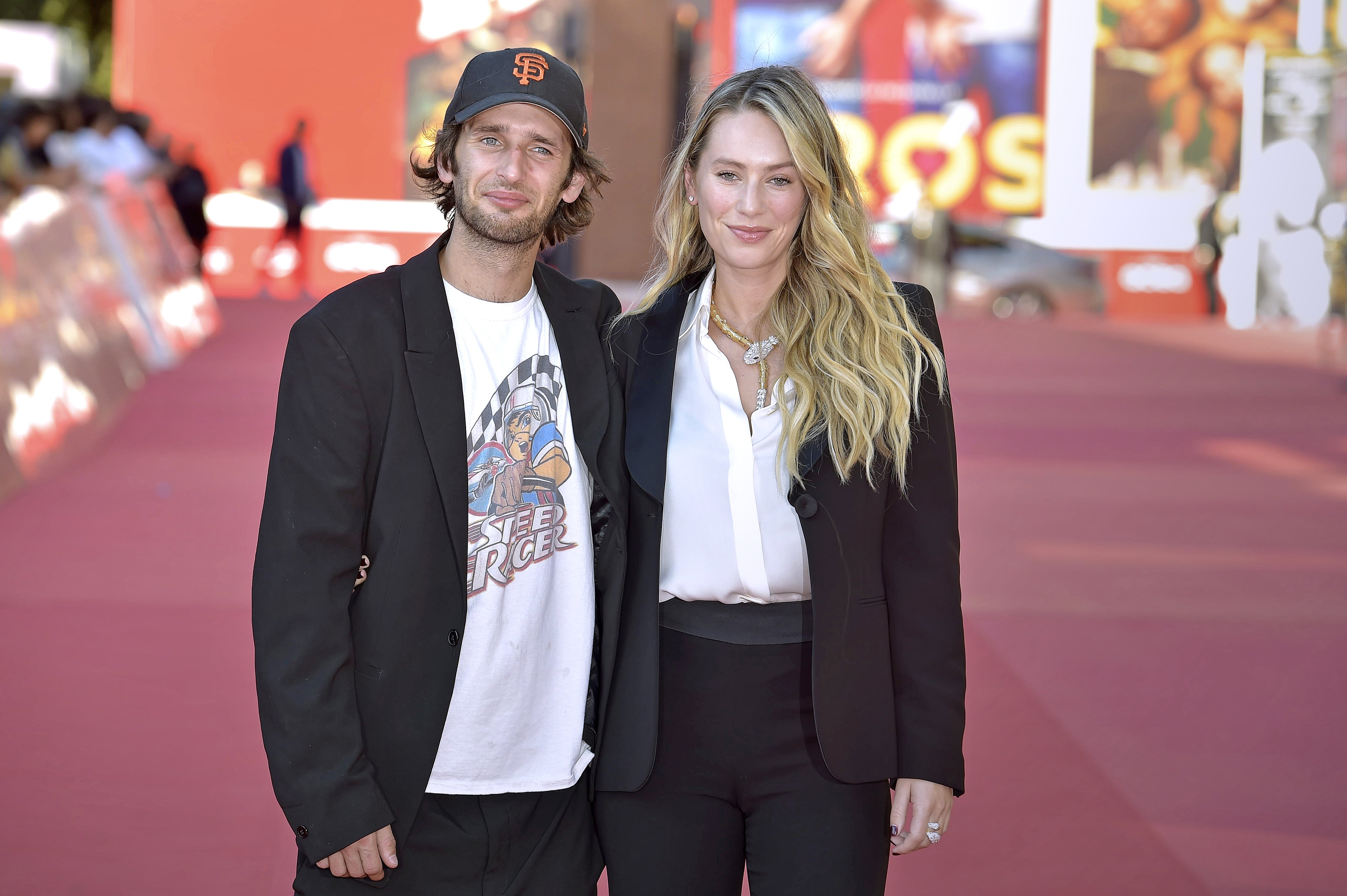 Actor Hopper Penn and his sister, actress Dylan Penn during the "Signs Of Love" Red Carpet at the Rome Film Festival on October 18, 2022 in Rome, Italy ┃Source: Getty Images