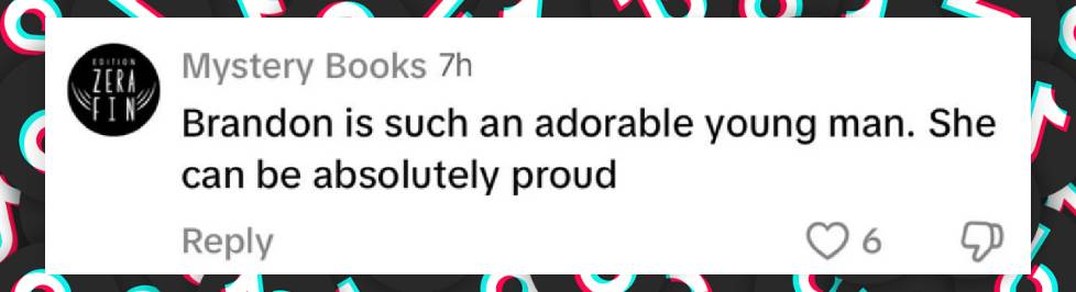 A netizen's comment on Pamela Anderson's son, dated May 6, 2025 | Source: TikTok/@people