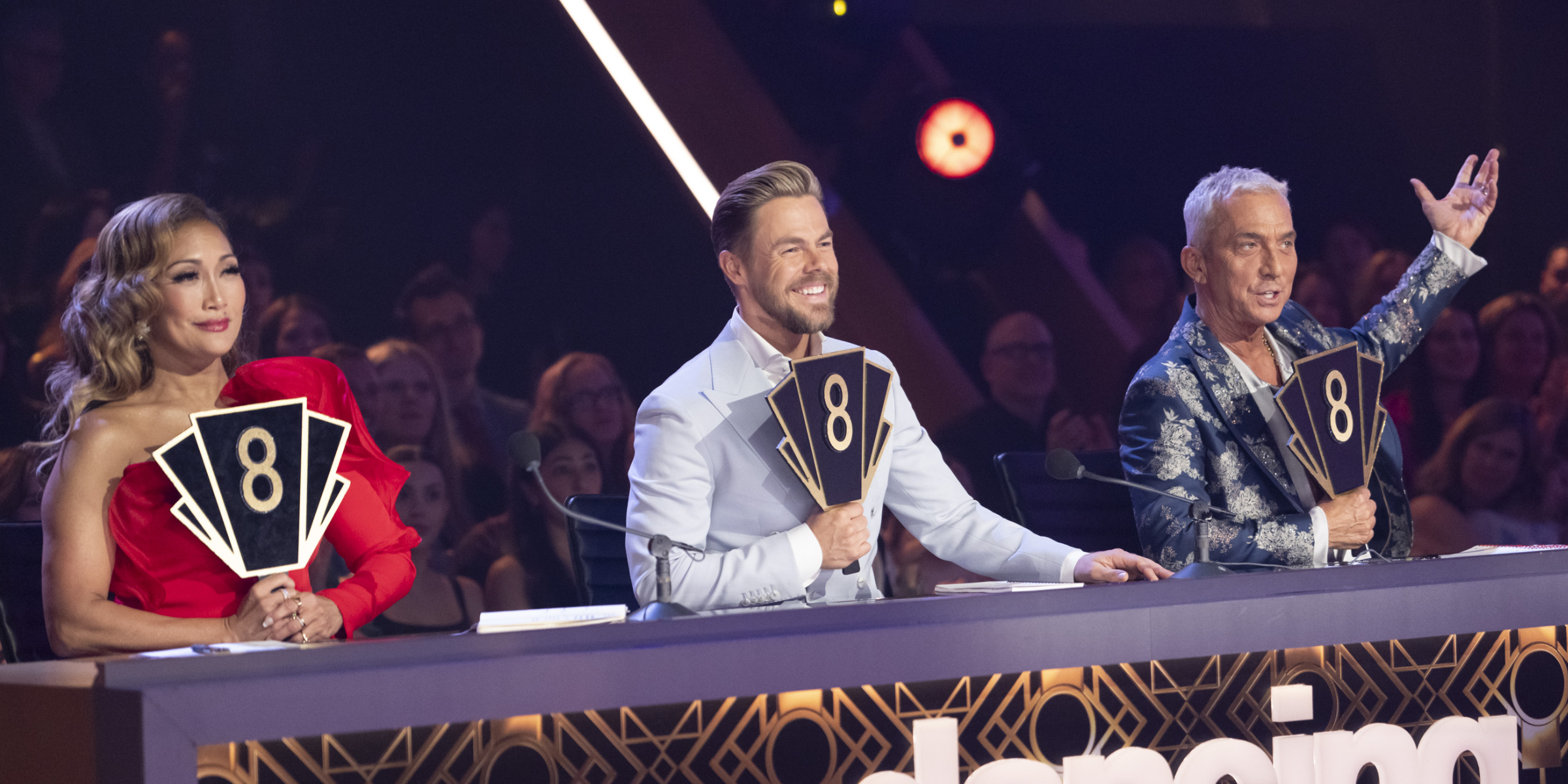 Carrie Ann Inaba, Derek Hough, and Bruno Tonioli | Source: Getty Images