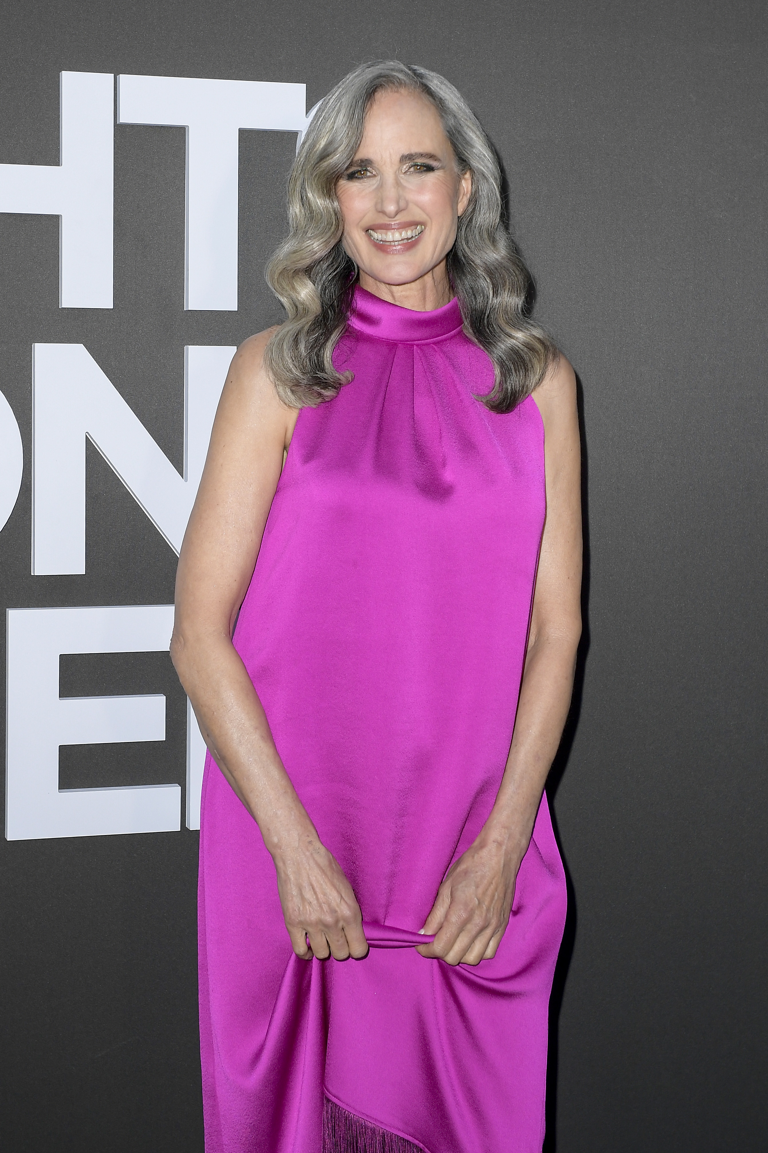 Andie MacDowell at the L'Oréal - Lights on Women Award at the 76th annual Cannes Film Festival on May 26, 2023, in France. | Source: Getty Images