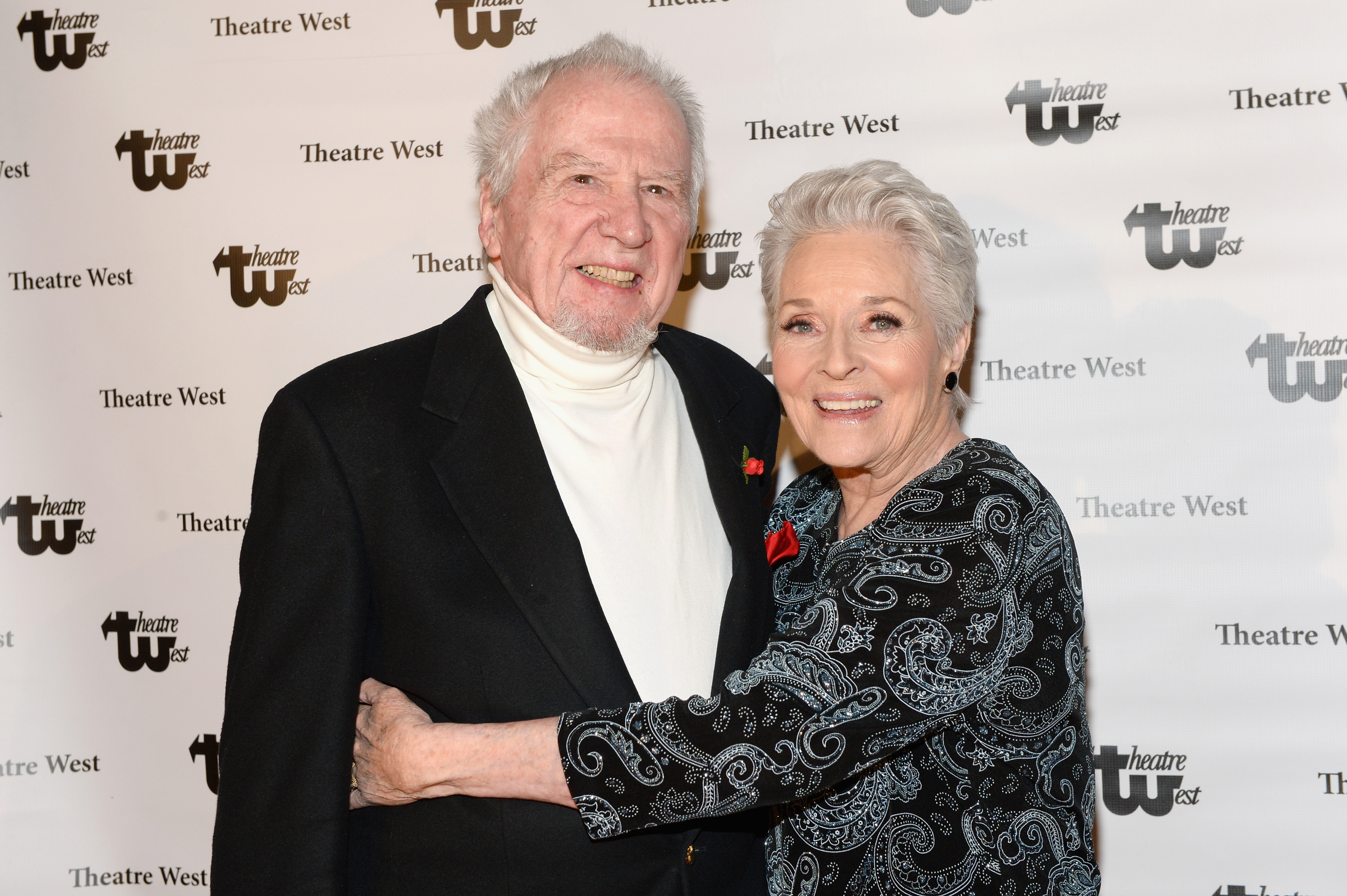 Actors Marshall Borden and Lee Meriwether at the 'Love Letters to Lee Meriwether' premiere at Theatre West on February 10, 2018, in Los Angeles, California. | Source: Getty Images