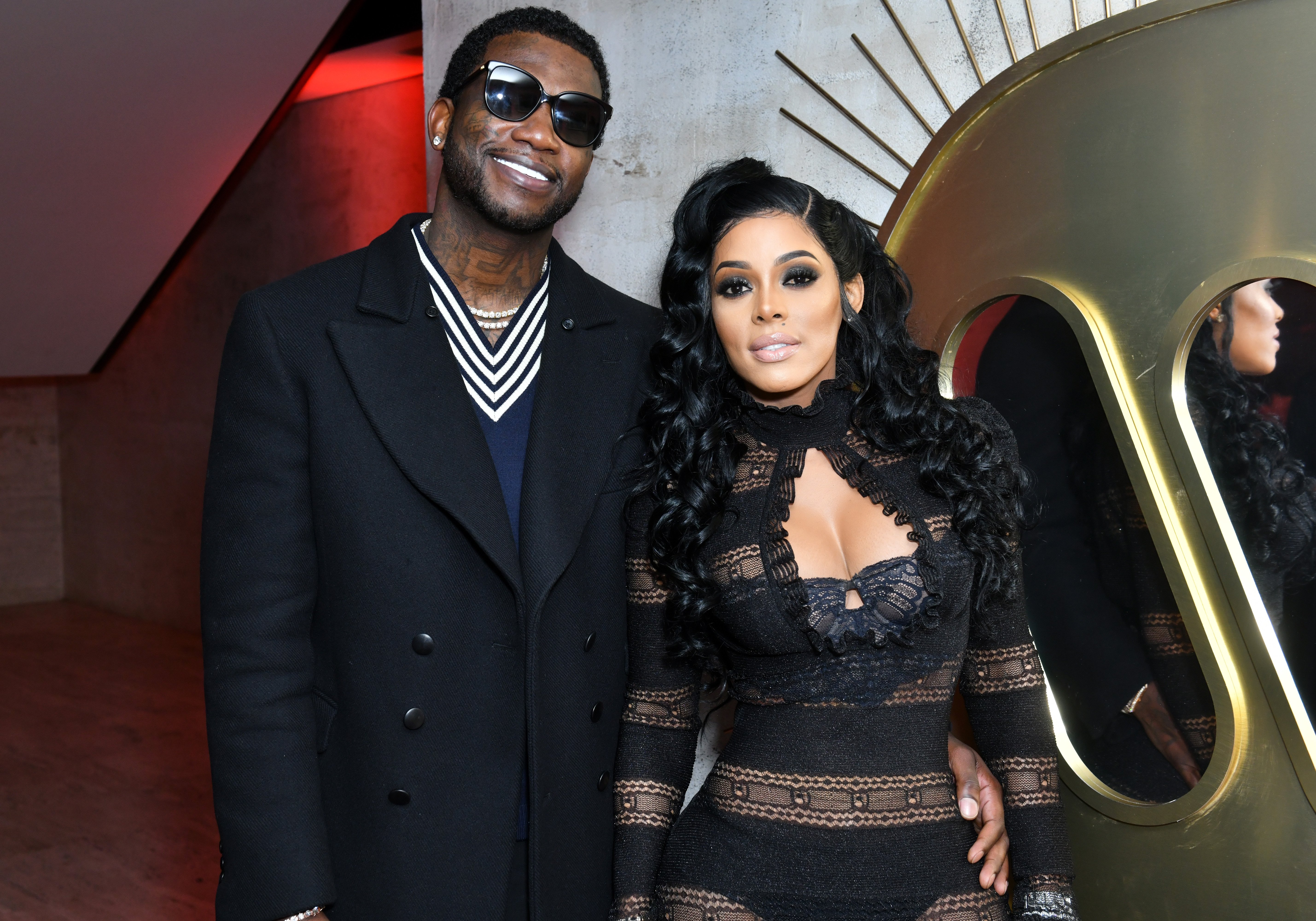 Gucci Mane and Keyshia Ka'oir at the Warner Music Group Pre-Grammy Party on January 25, 2018 in New York City. | Source: Getty Images