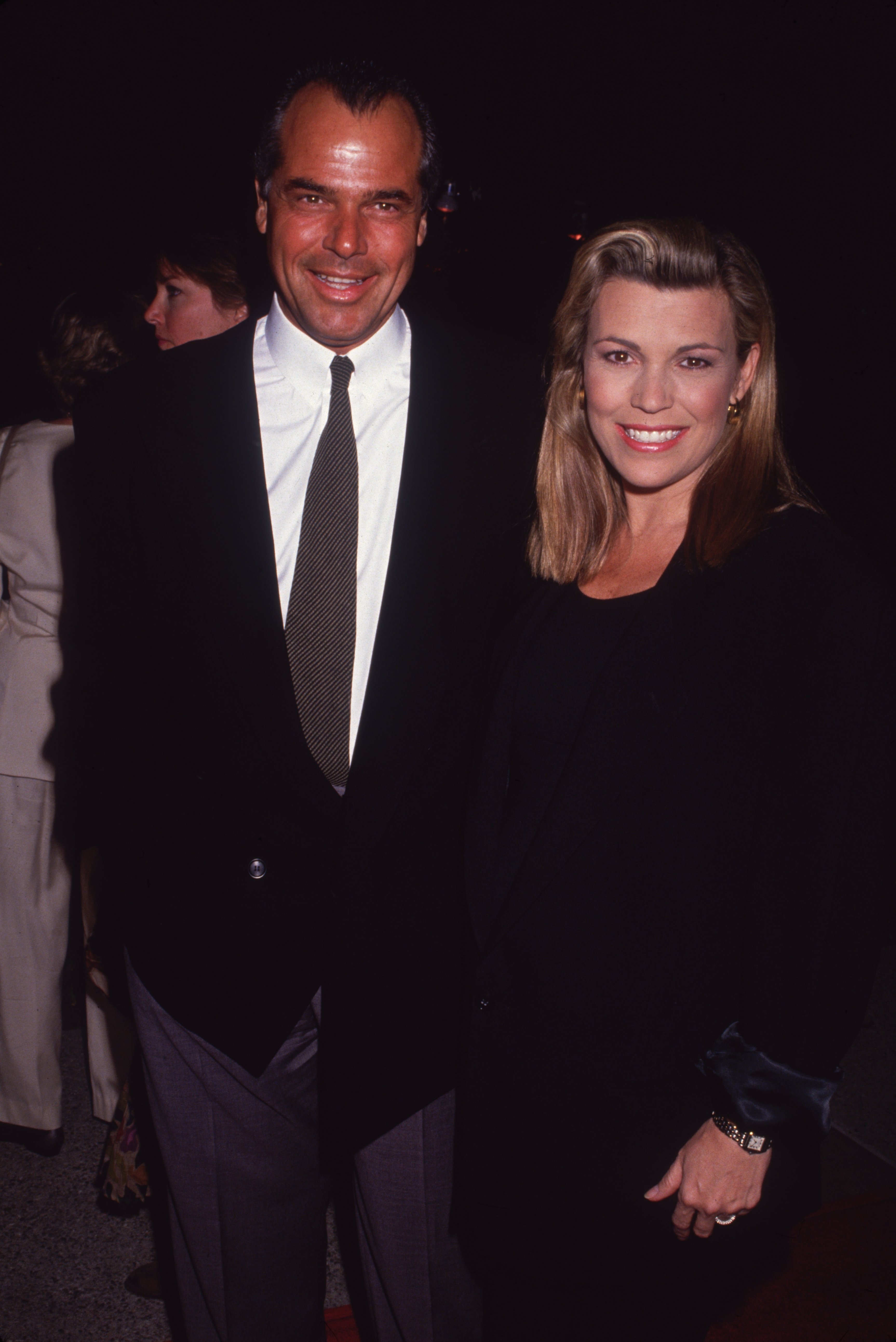Vanna White and George Santo Pietro are pictured together at an unnamed event in January 1994. | Source: Getty Images