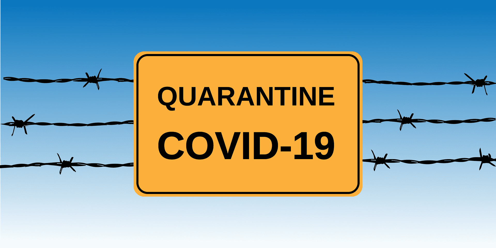 Cartel de advertencia sobre el COVID-19. | Foto: Pixabay