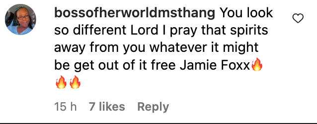 Comments about Jamie Foxx | Source: Instagram.com/iamjamiefoxx