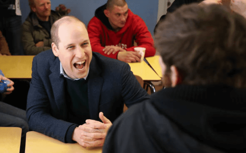 Prince William, speaks to a group of homeless at The Beacon Project, on February 26, 2020, in Mansfield, England | Source: Chris Jackson - WPA Pool/Getty Images