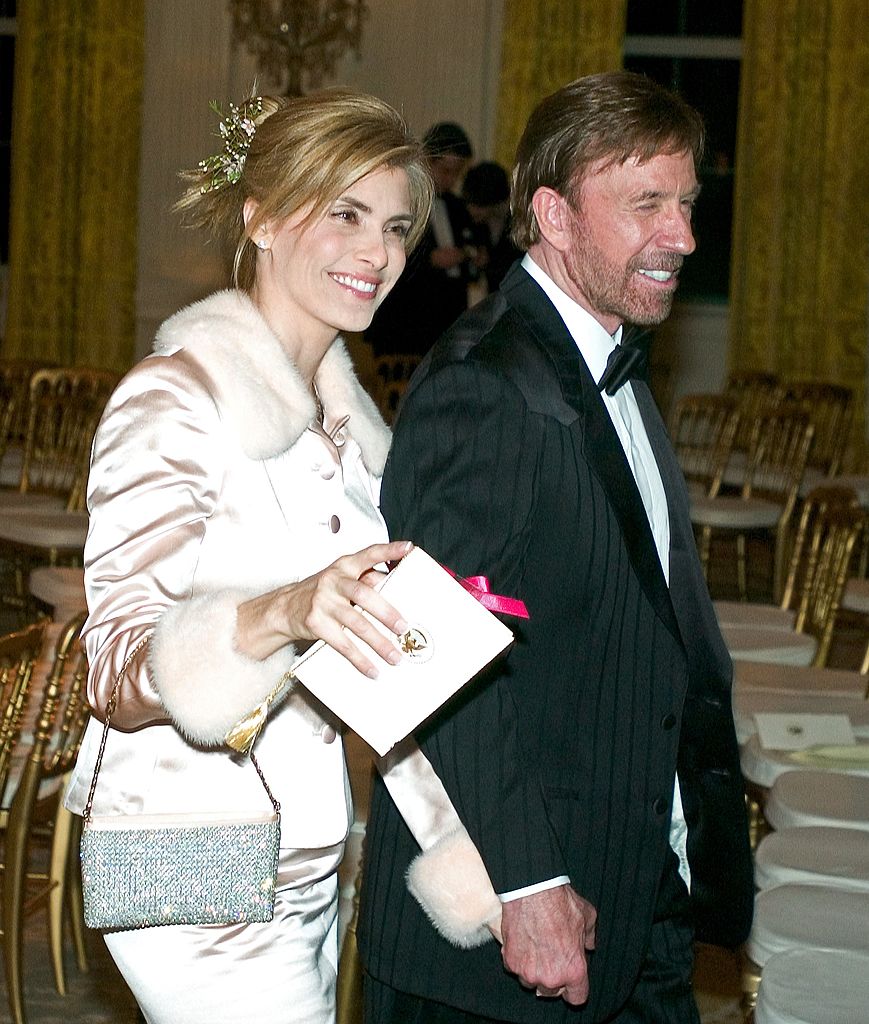 Chuck Norris and his second wife Gena. I Image: Getty Images.