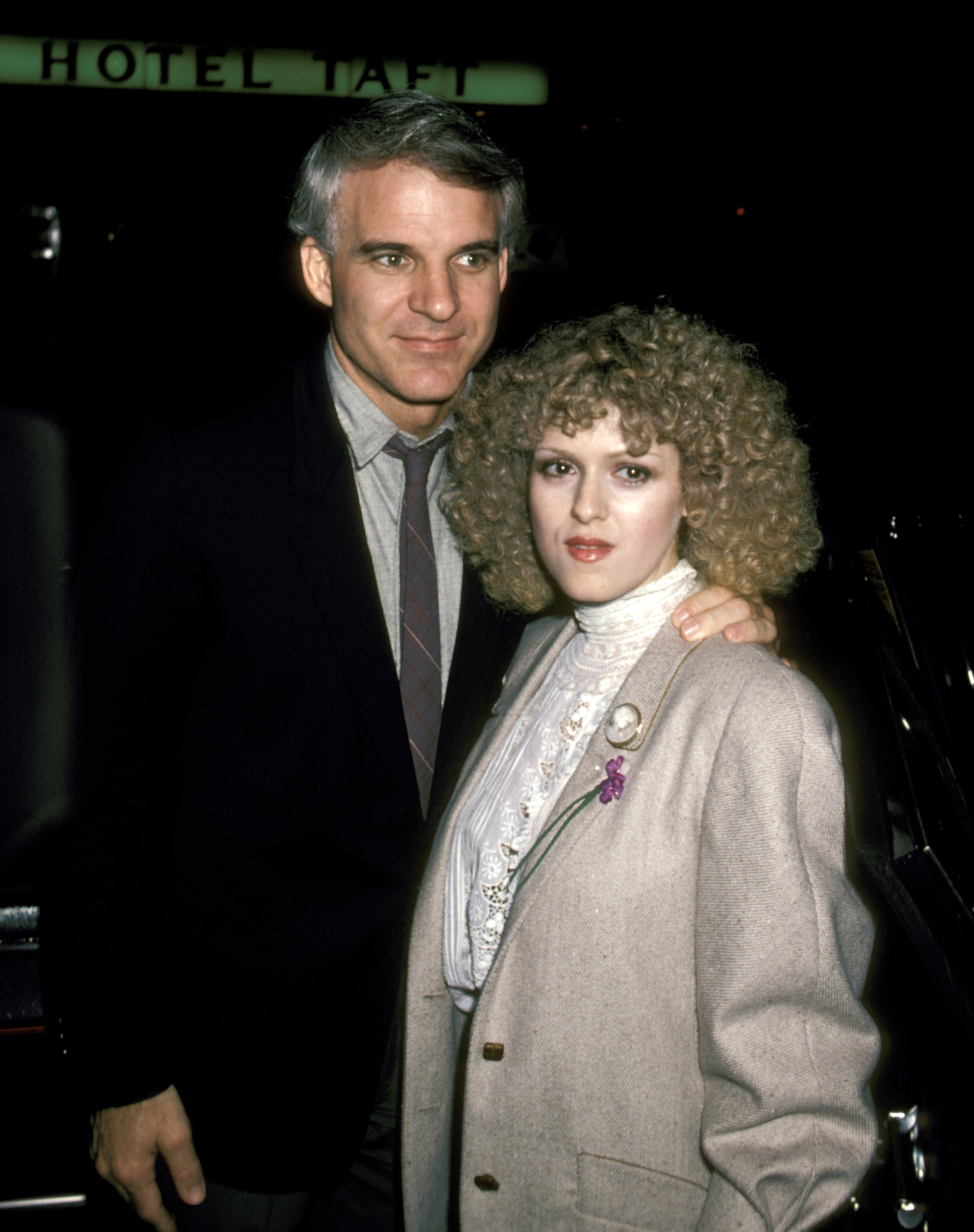 Steve Martin and Bernadette Peters are pictured during the performance of "42nd Street" | Source: Getty Images