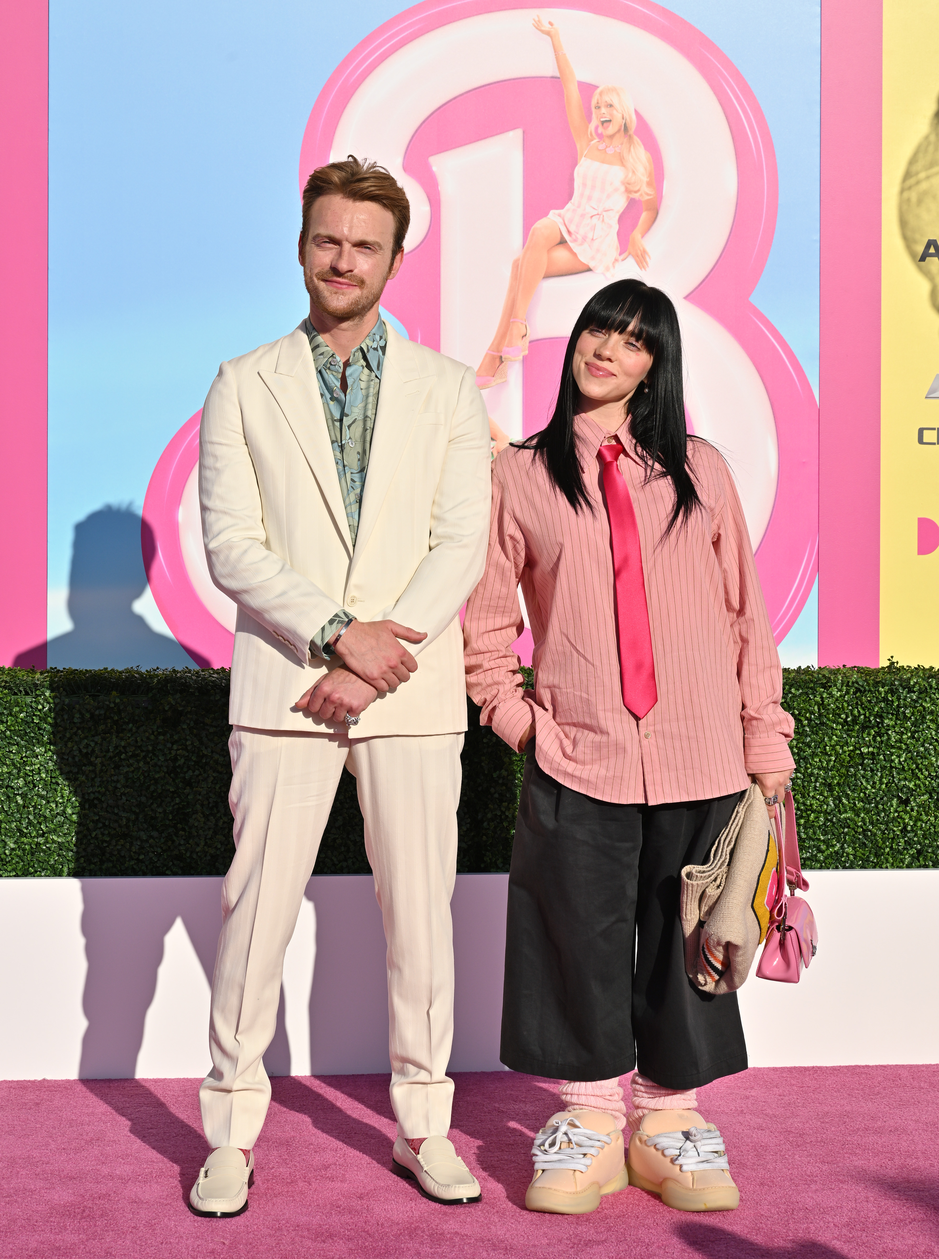 FINNEAS and Billie Eilish attend the World Premiere of "Barbie" at Shrine Auditorium and Expo Hall in Los Angeles, California, on July 9, 2023. | Source: Getty Images