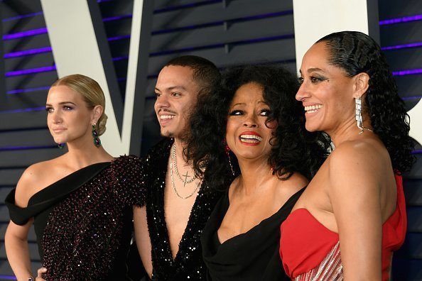 Ashlee Simpson, Evan Ross, Diana Ross, and Tracee Ellis Ross | Photo: Getty Images