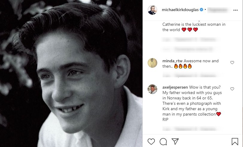 Fans comment on Michael Douglas’ throwback photo on March 5, 2021 | Photo: Instagram/michaelkirkdouglas