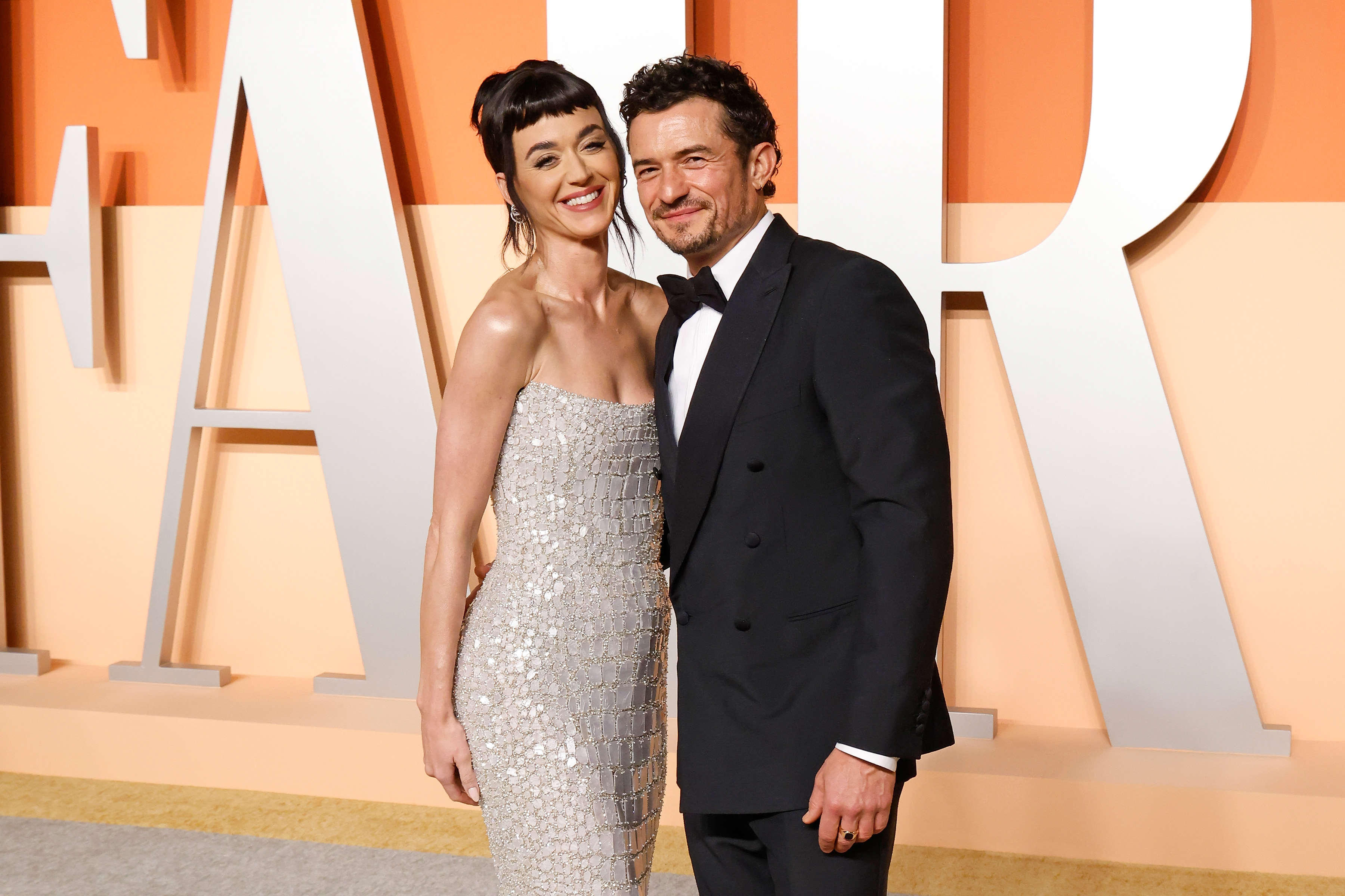 Katy Perry and Orlando Bloom attend the 2025 Vanity Fair Oscar Party | Source: Getty Images