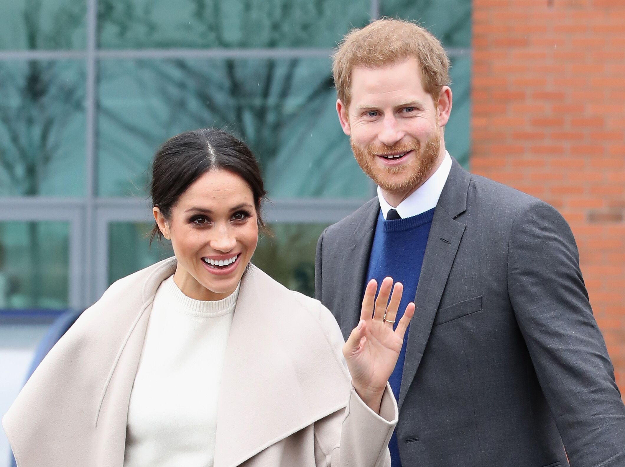 Prince Harry and Meghan Markle depart from Catalyst Inc, North Ireland's next generation science park on March 23, 2018 in Belfast, Nothern Ireland. | Photo: Getty Images