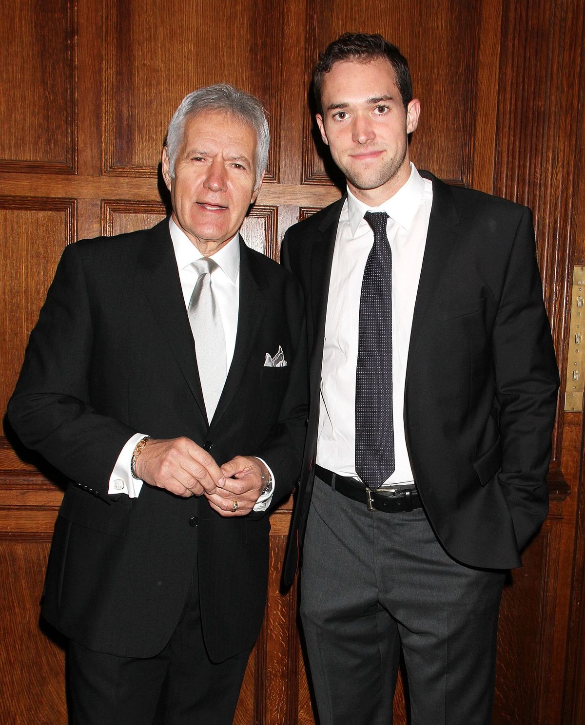 Alex and Matthew Trebek at the 11th annual Giants of Broadcasting Honors on October 16, 2013, in New York City | Photo: Laura Cavanaugh/FilmMagic/Getty Images