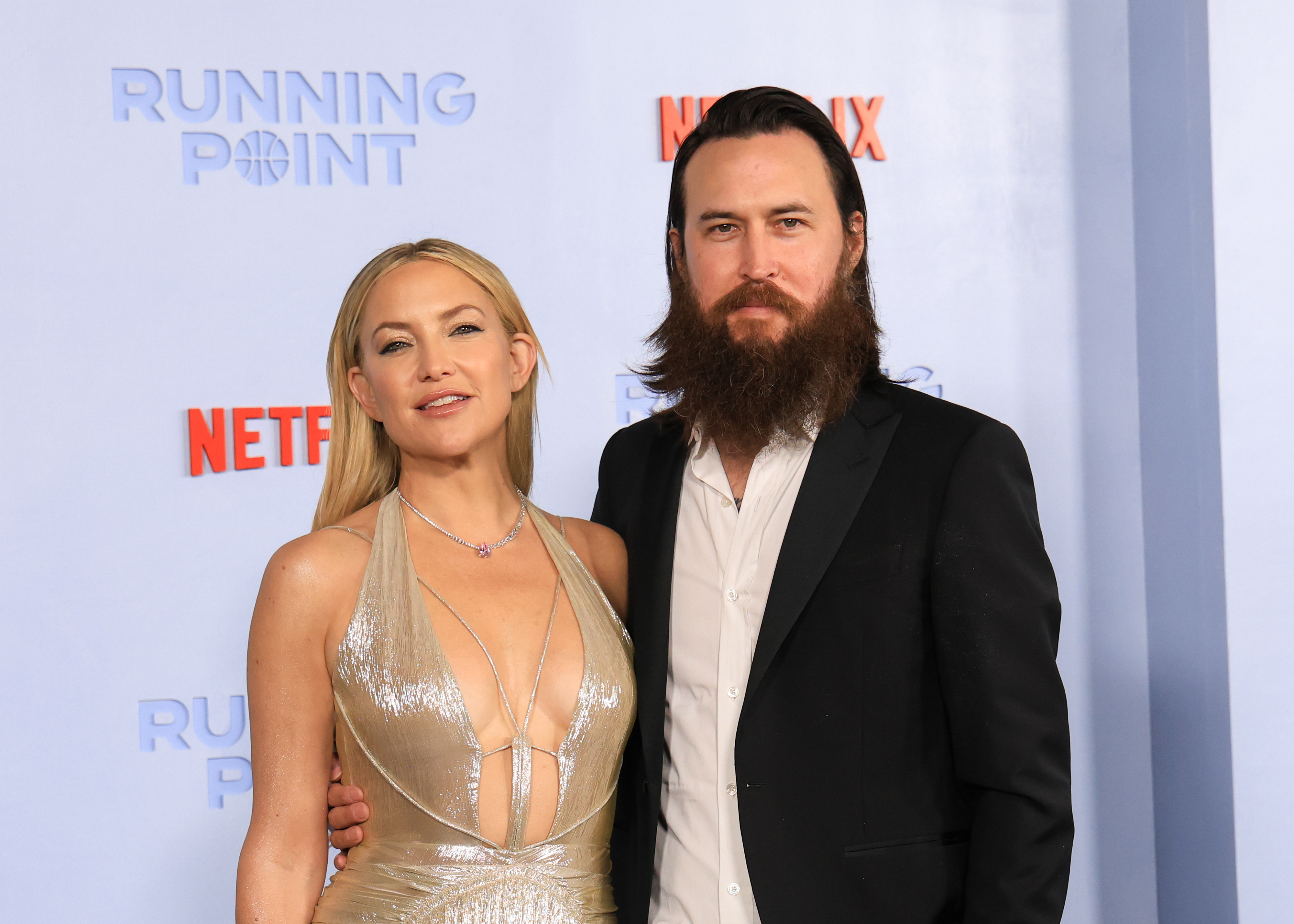 Kate Hudson, and Danny Fujikawa at Netflix's "Running Point" Premiere held at The Egyptian Theatre on February 13, 2025, in Los Angeles, California | Source: Getty Images