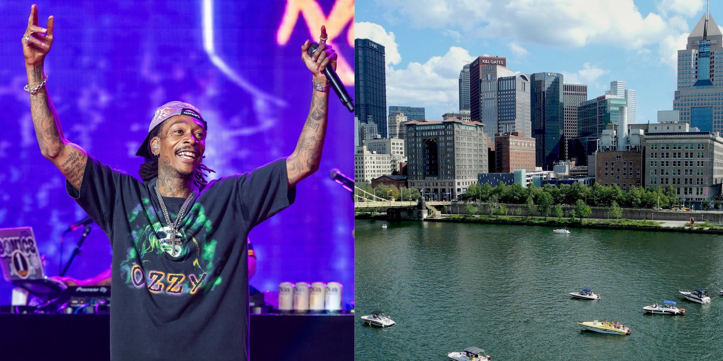 Wiz Khalifa | A view of the Pittsburgh skyline | Source: Getty Images