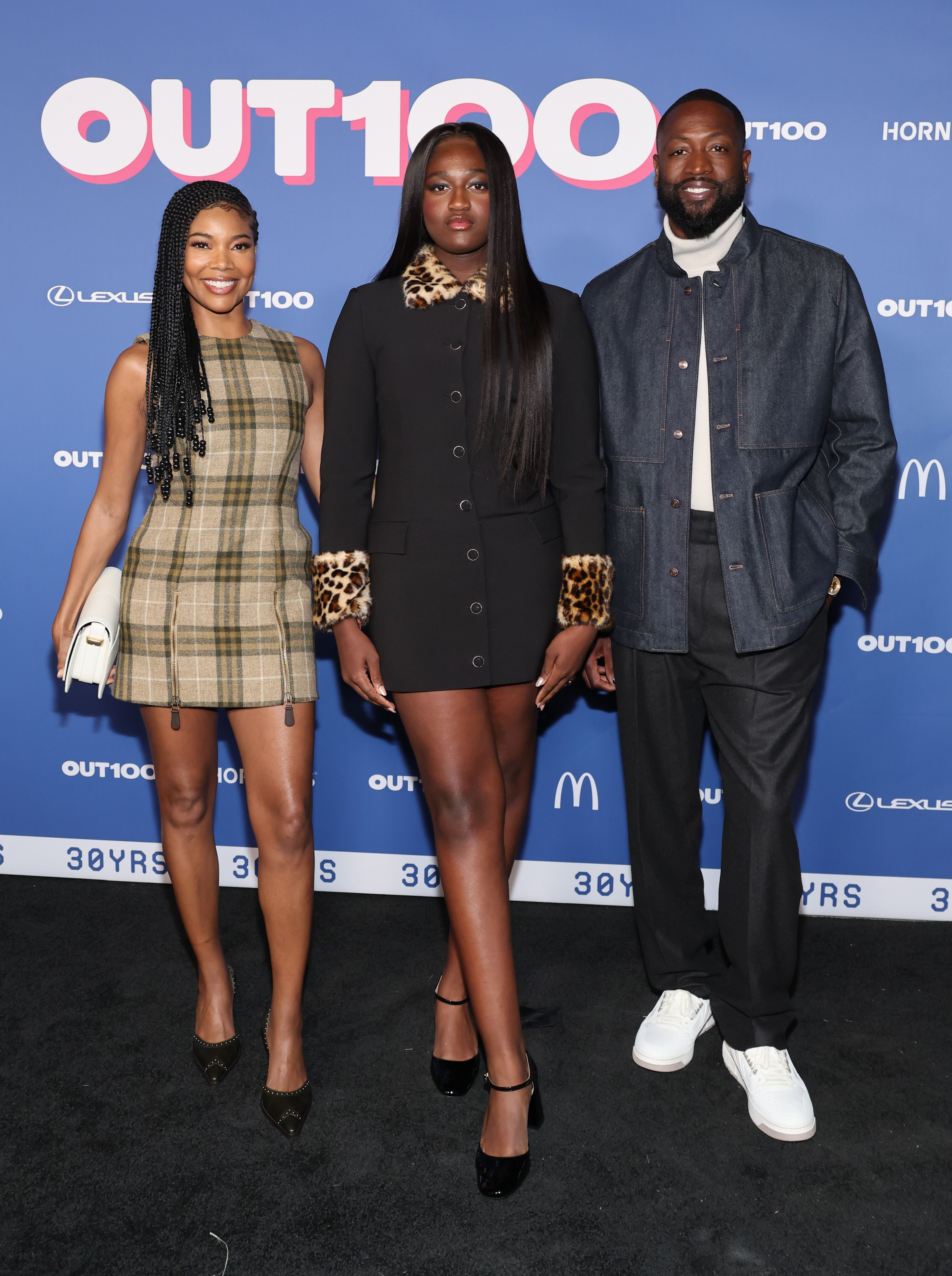 Gabrielle Union, Zaya, and Dwyane Wade. | Source: Getty Images