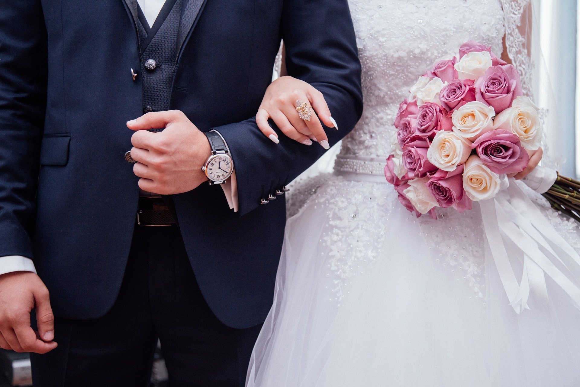 Una pareja celebra su matrimonio. | Foto: Pixabay