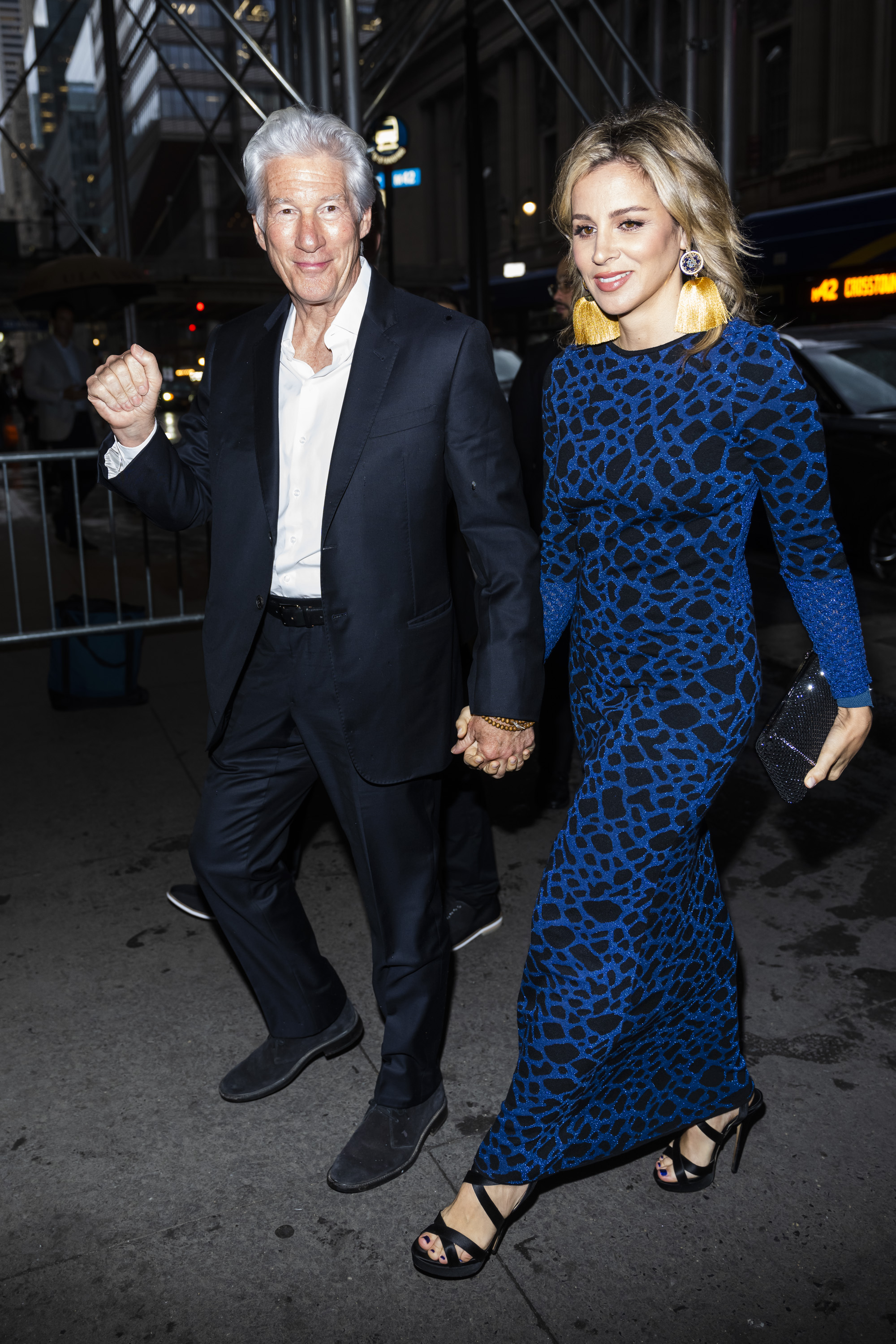 Richard Gere and Alejandra Silva in New York in 2022 | Source: Getty Images