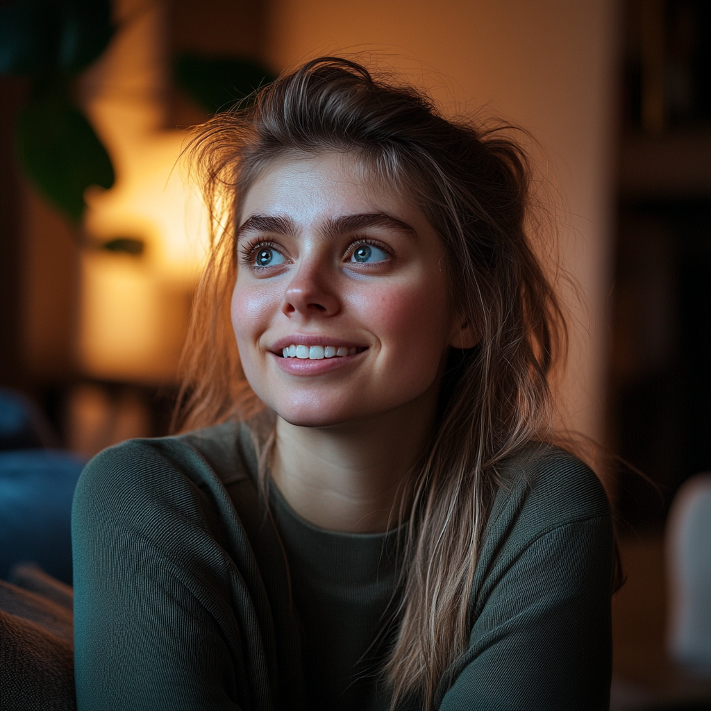 A woman smiling | Source: Midjourney