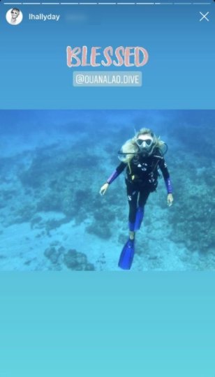 Capture de la story Instagram de Laeticia Hallyday | Photo : Instagram/lhallyday