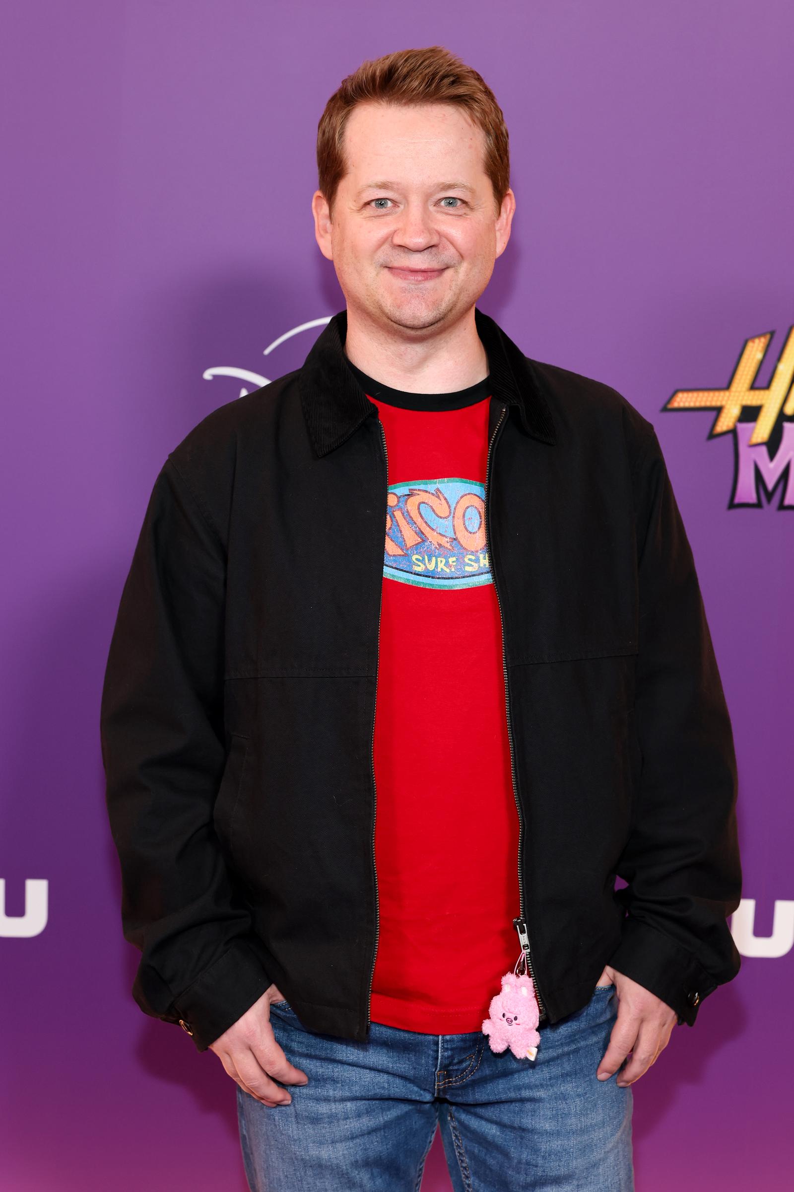 Jason Earles attends the World Premiere of Disney+'s "Hannah Montana 20th Anniversary Special" at El Capitan Theatre on March 23, 2026, in Los Angeles, California.