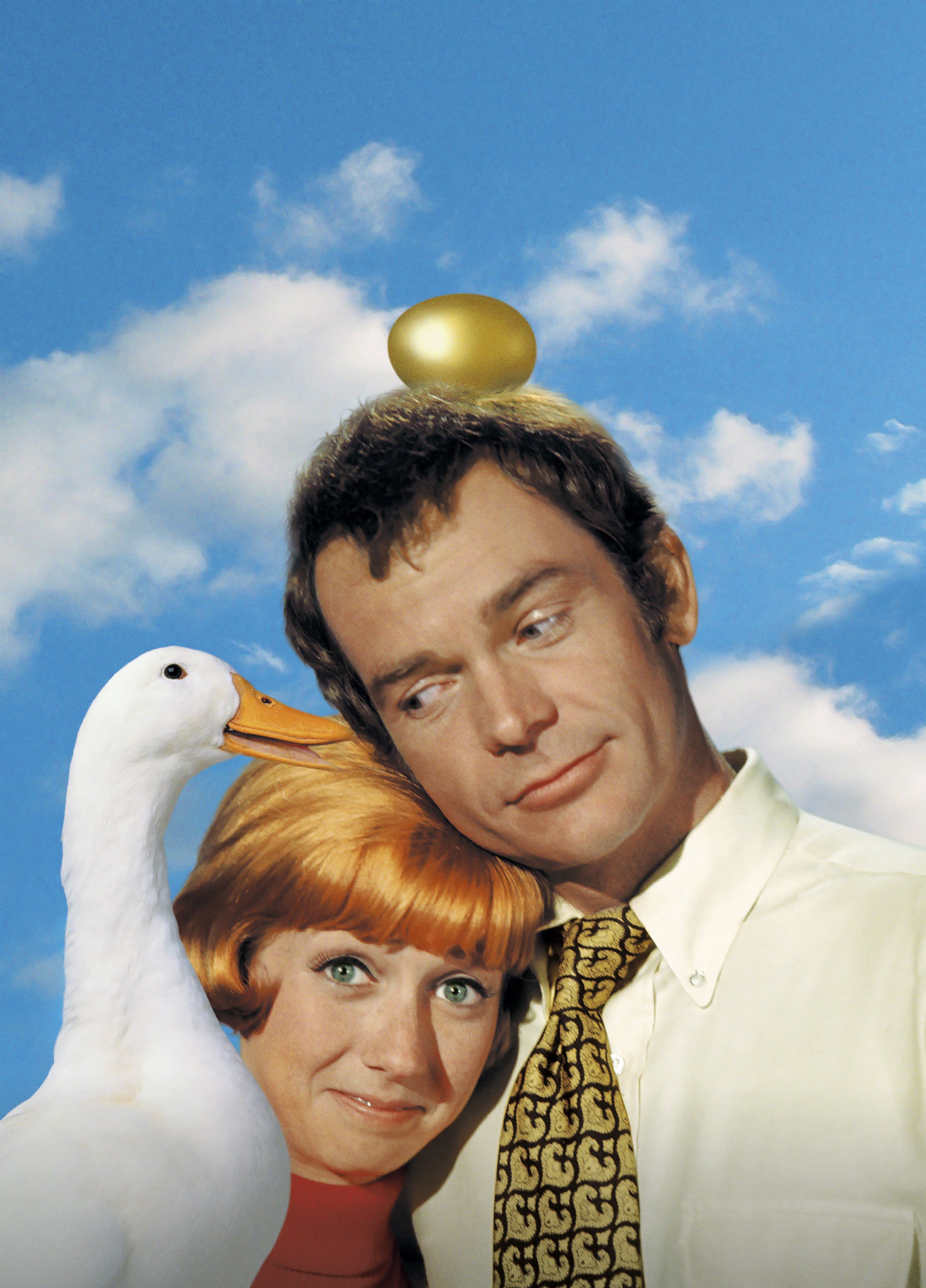 Sandy Duncan and Dean Jones in "The Million Dollar Duck," circa 1971 | Source: Getty Images