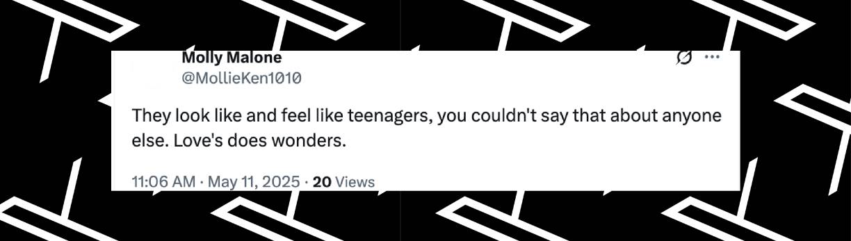A fan comment dated May 10, 2025 | Source: X/MollieKen1010