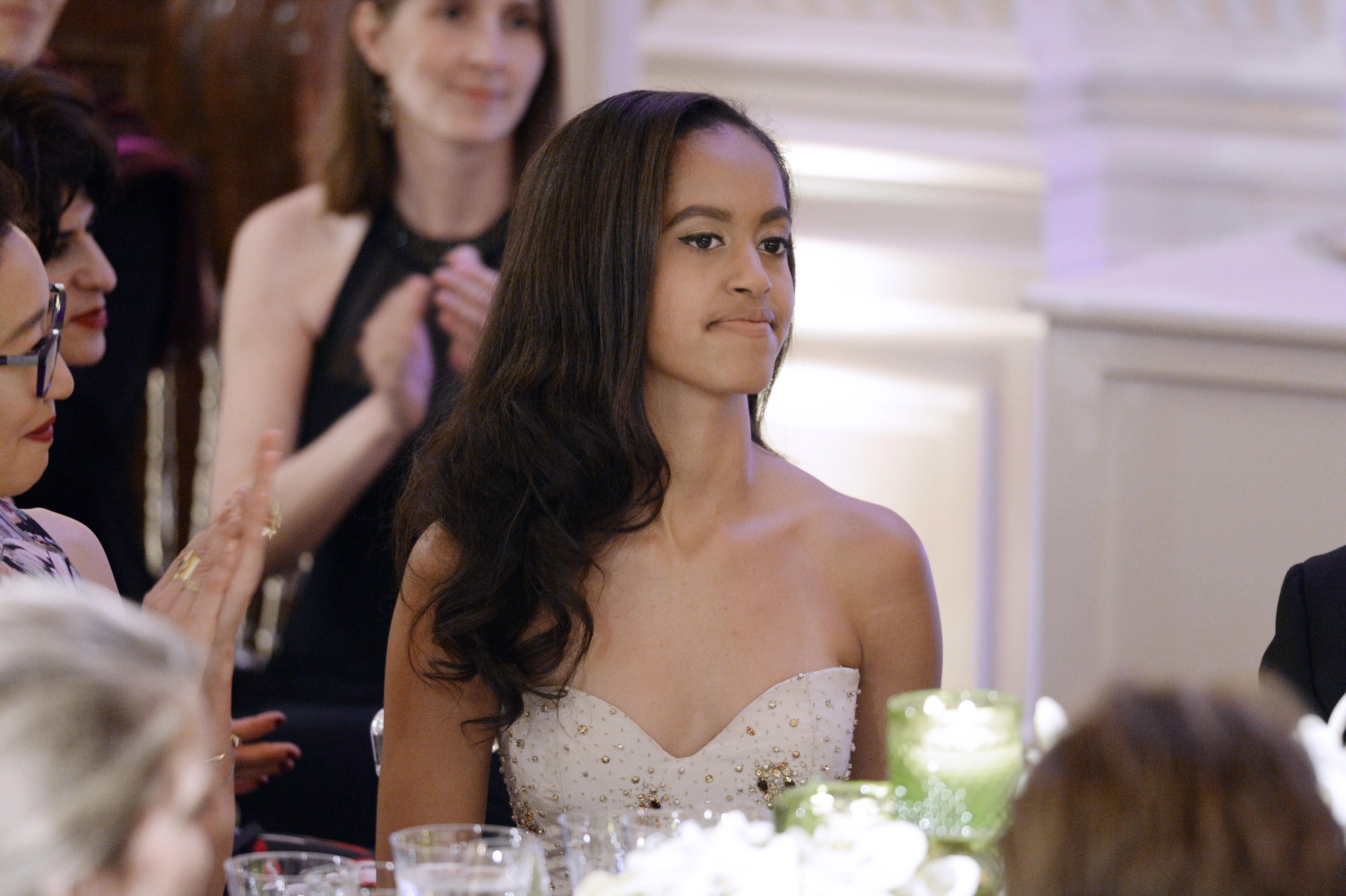 Malia Obama at a White House State Dinner on Mar. 10, 2016 in Washington, D.C. | Photo: Getty Images