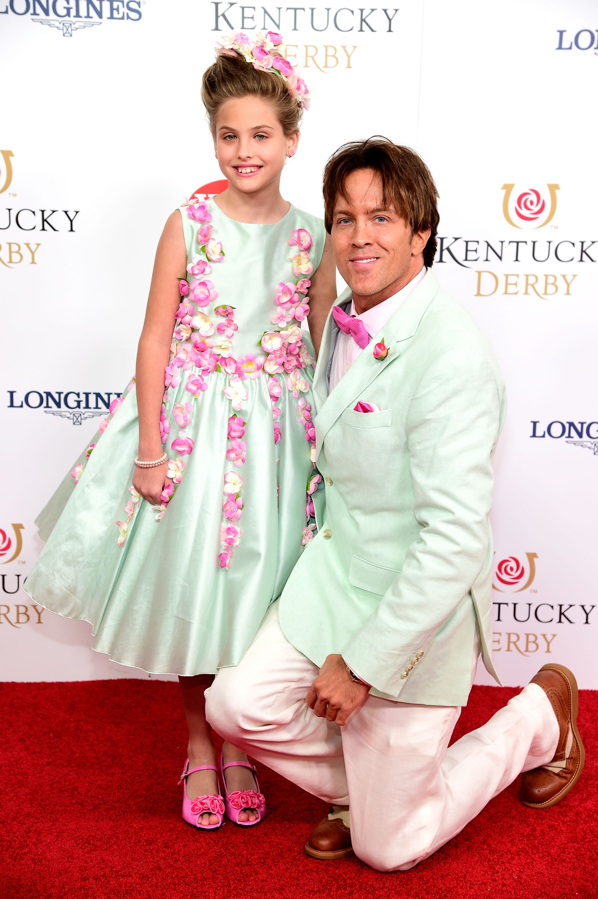 Dannielynn Birkhead and Larry Birkhead attend the 142nd Kentucky Derby at Churchill Downs on May 7, 2016, in Louisville, Kentucky.
